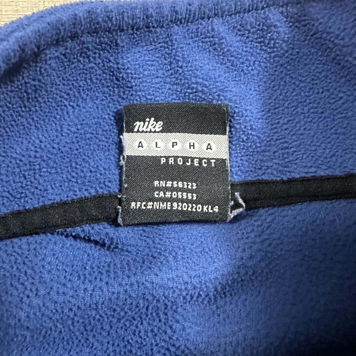 Nike Vintage 90s Nike Alpha Project Blue Fleece Quarter Zip Size US XL / EU 56 / 4 - 7 Thumbnail
