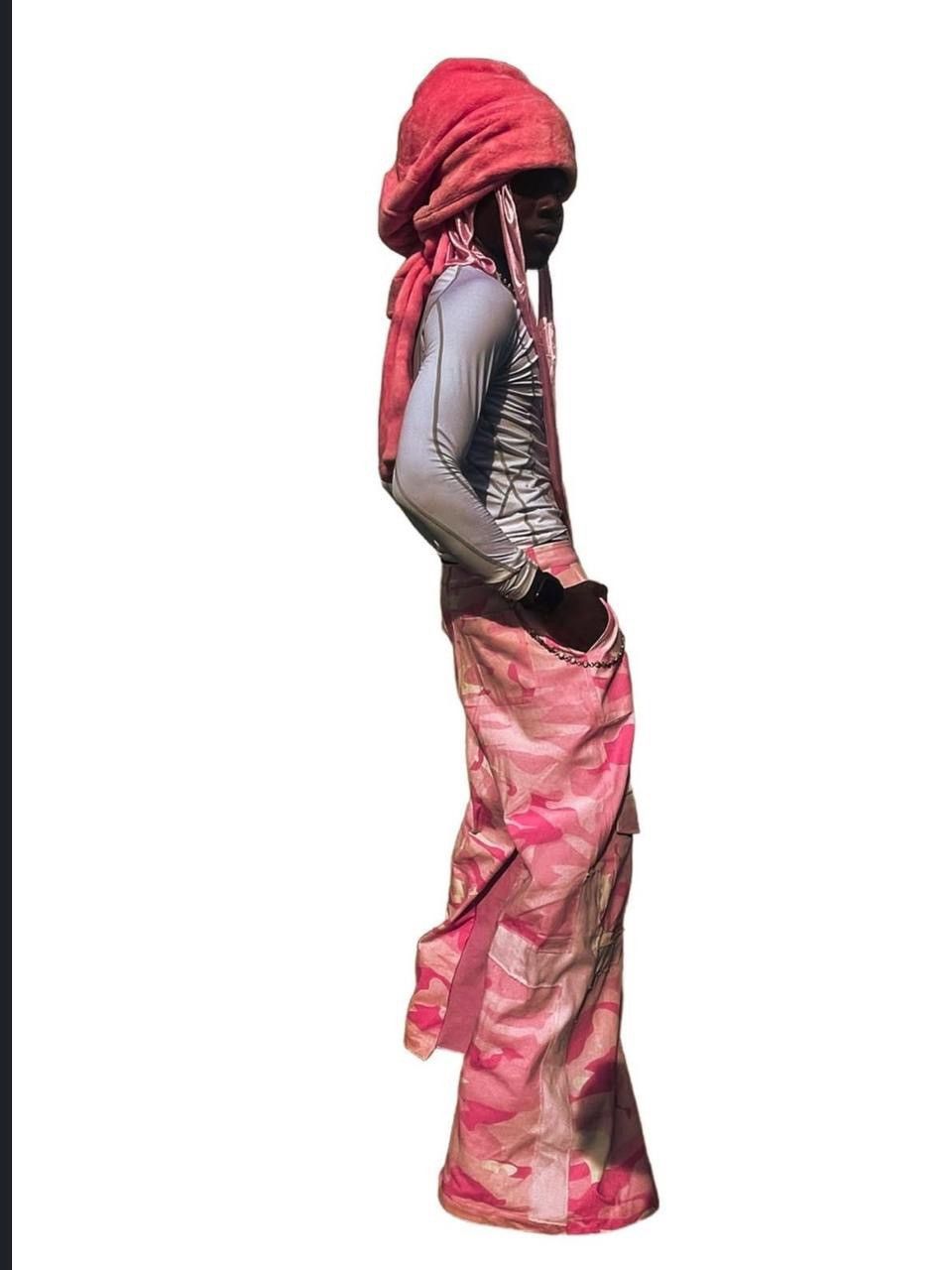 Handmade Pink Camo Pants Size US 30 / EU 46 - 1 Thumbnail