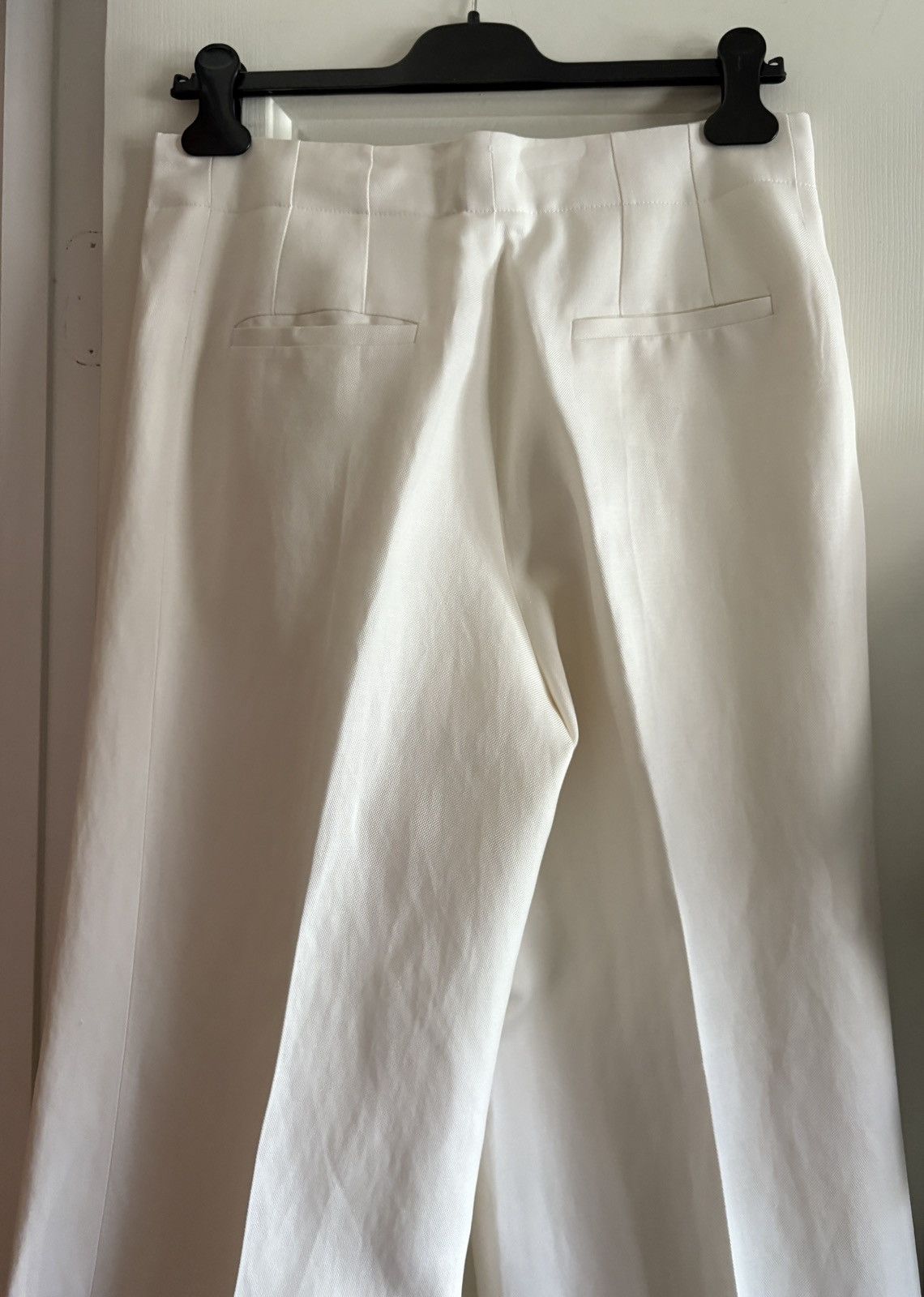 Chloe Chloé Cropped Wool Linen Blend Flared Palazzo Wide Leg Pant Size 28" / US 6 / IT 42 - 11 Thumbnail