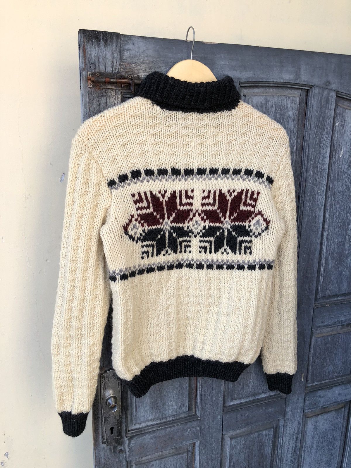 Vintage Sweet Grandma Handmade Knit With Snow Graphic on Both Side Size US S / EU 44-46 / 1 - 11 Thumbnail