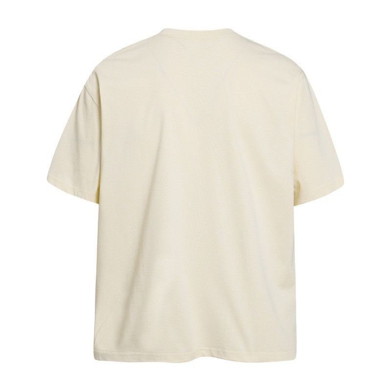 Japanese Brand Men's Loose Casual Short-Sleeve T-Shirt with Apple Pattern Size US M / EU 48-50 / 2 - 2 Thumbnail