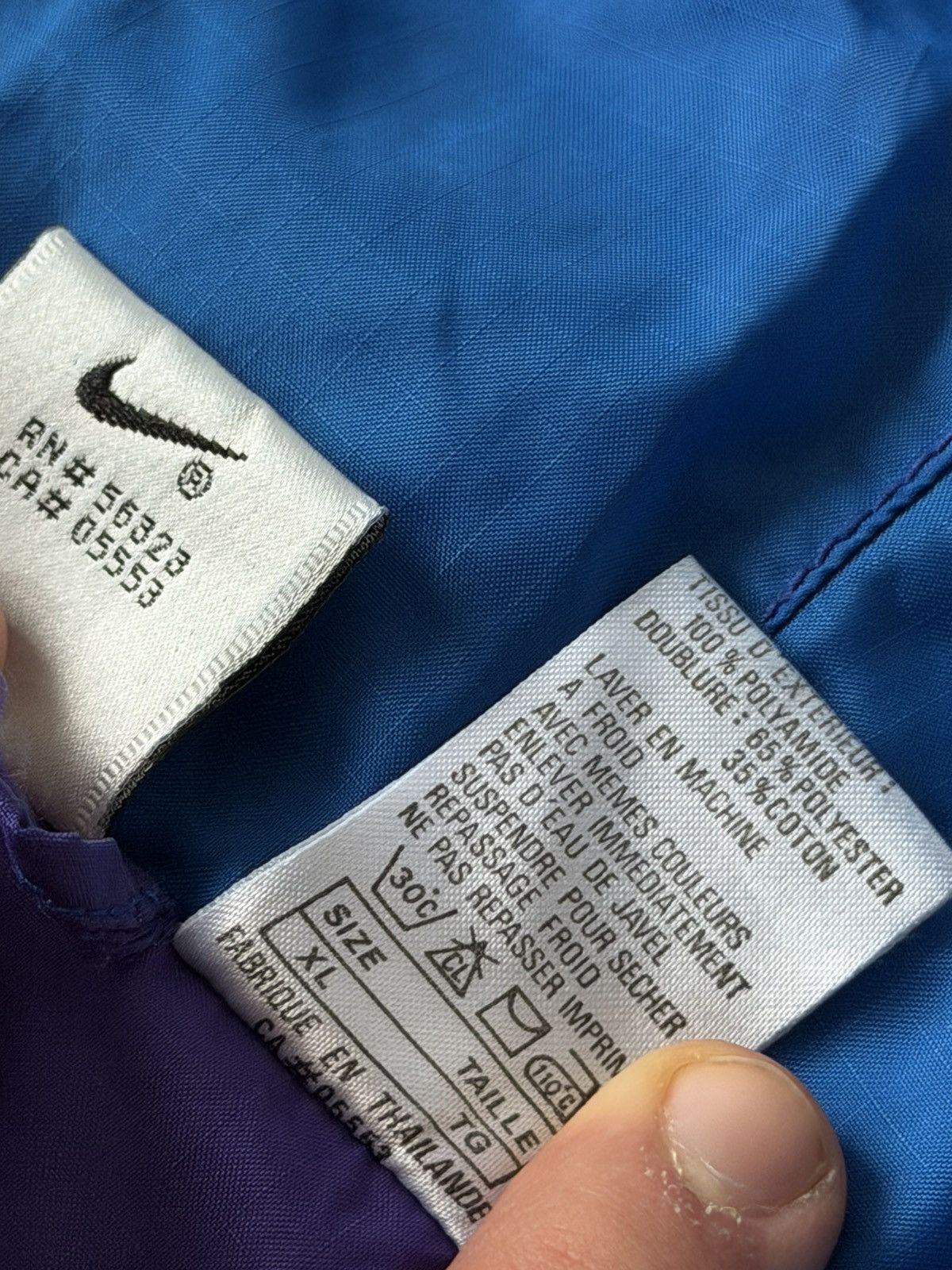 Nike ❗️VINTAGE NIKE 80s BIG LOGO ARCHIVAL WINDBREAKER JACKET Size US XL / EU 56 / 4 - 12 Thumbnail