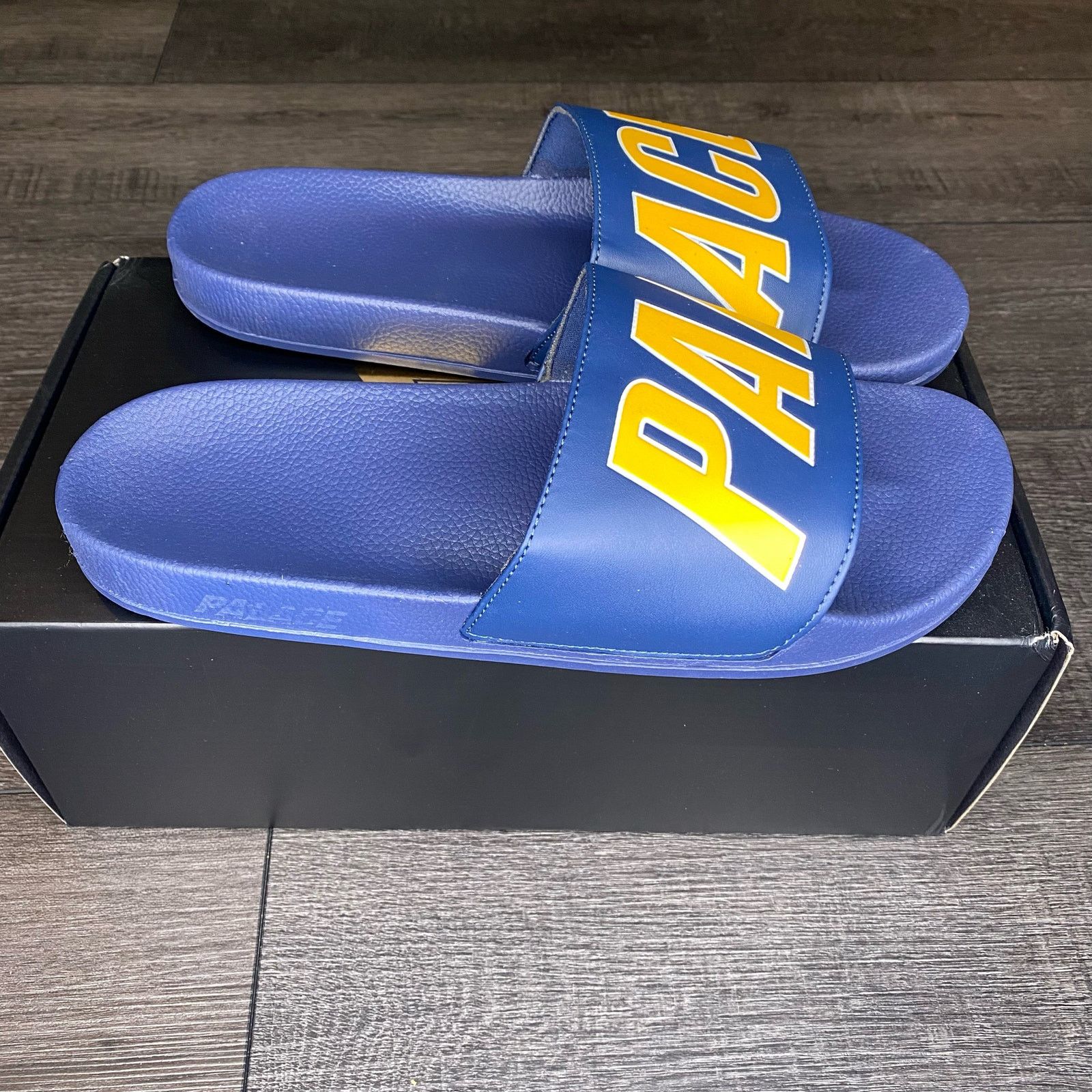 Palace Palace Slider Navy Slides US 10.5/ UK 10 Size US 10.5 / EU 43-44 - 2 Thumbnail