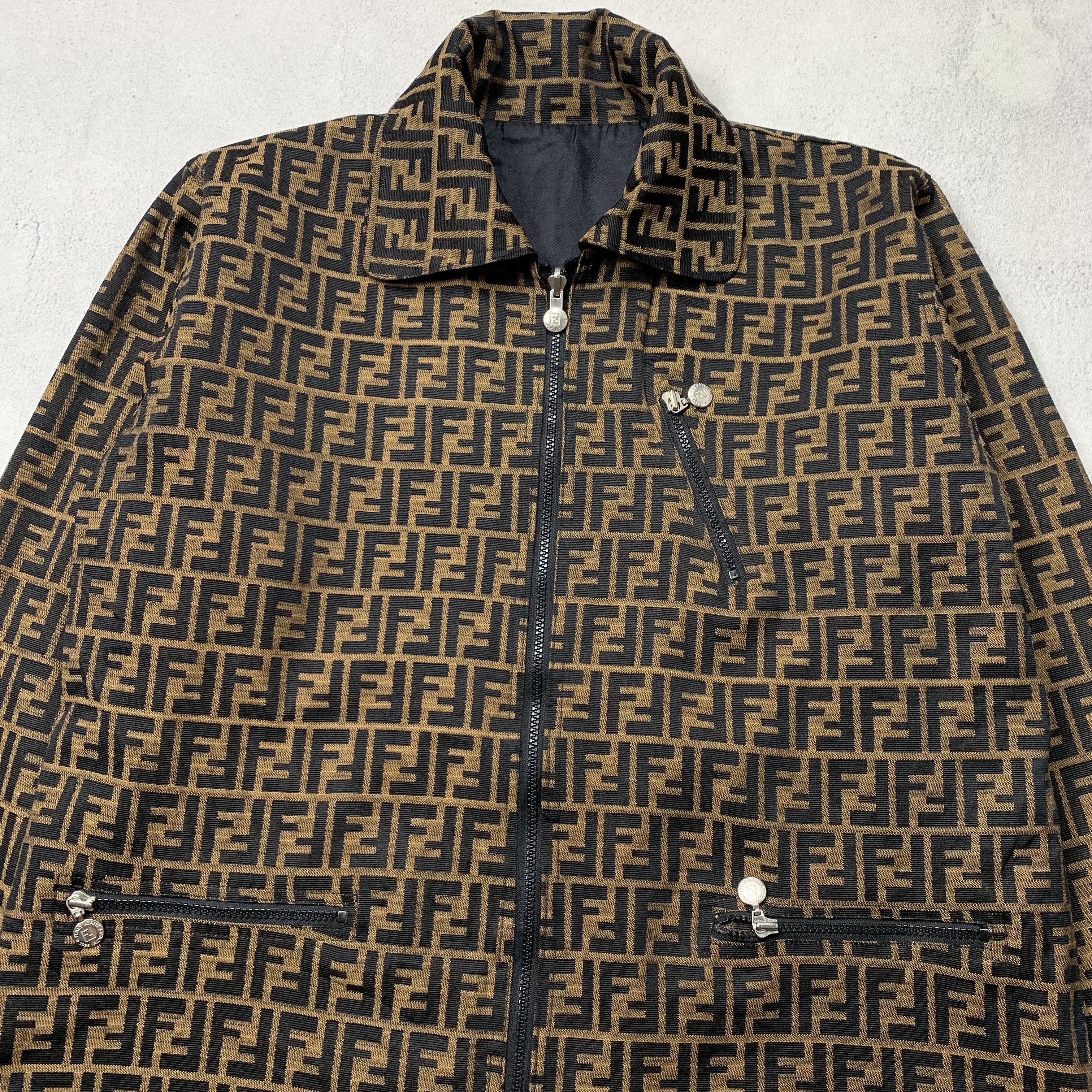 Fendi Vintage Fendi Zucca Monogram Reversible Jacket Size US L / EU 52-54 / 3 - 5 Thumbnail
