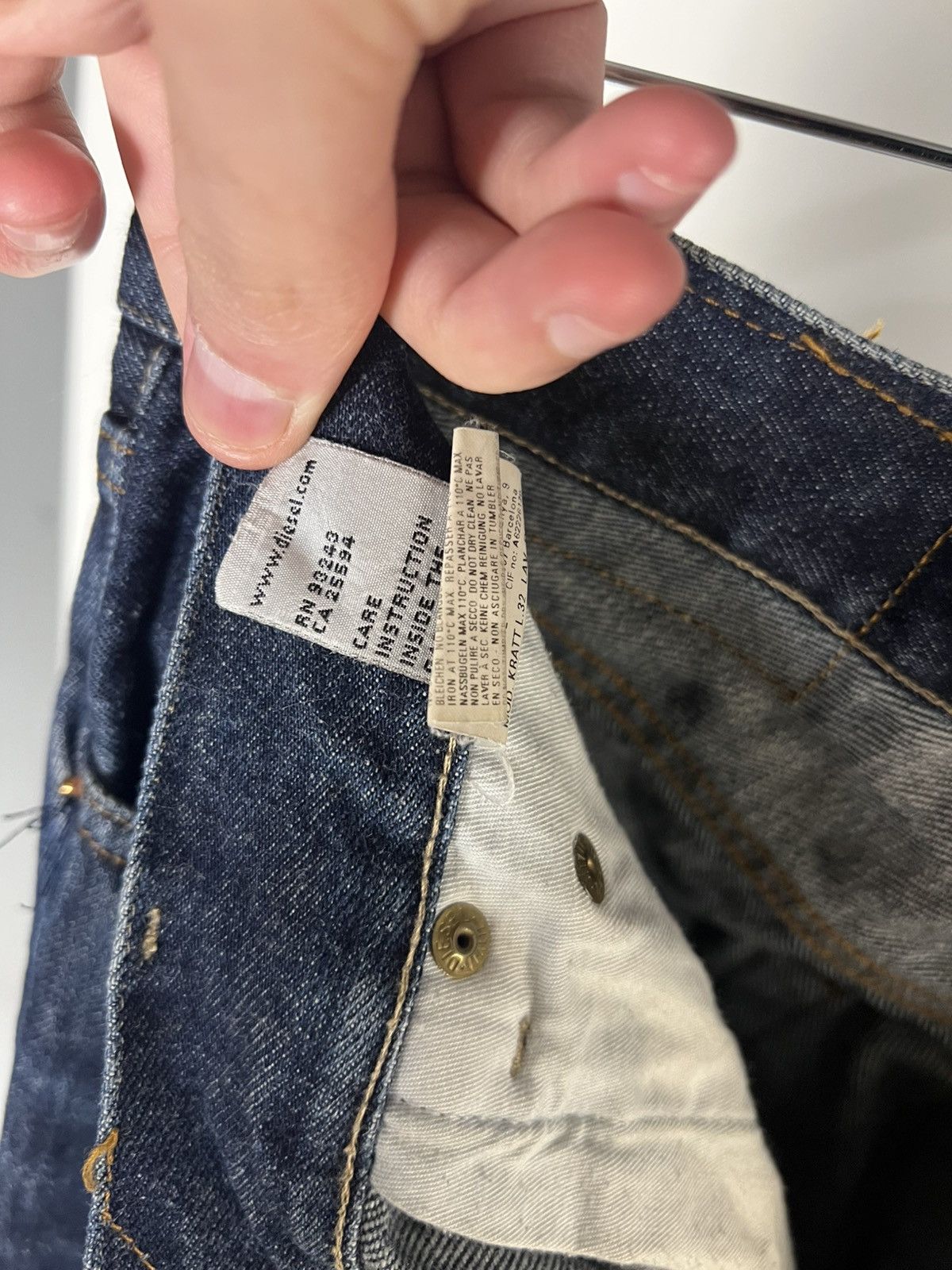 Diesel × Vintage VERY RARE DIESEL INDUSTRY DENIM DIVISION JEANS DESIGNER 90s Size US 30 / EU 46 - 5 Thumbnail
