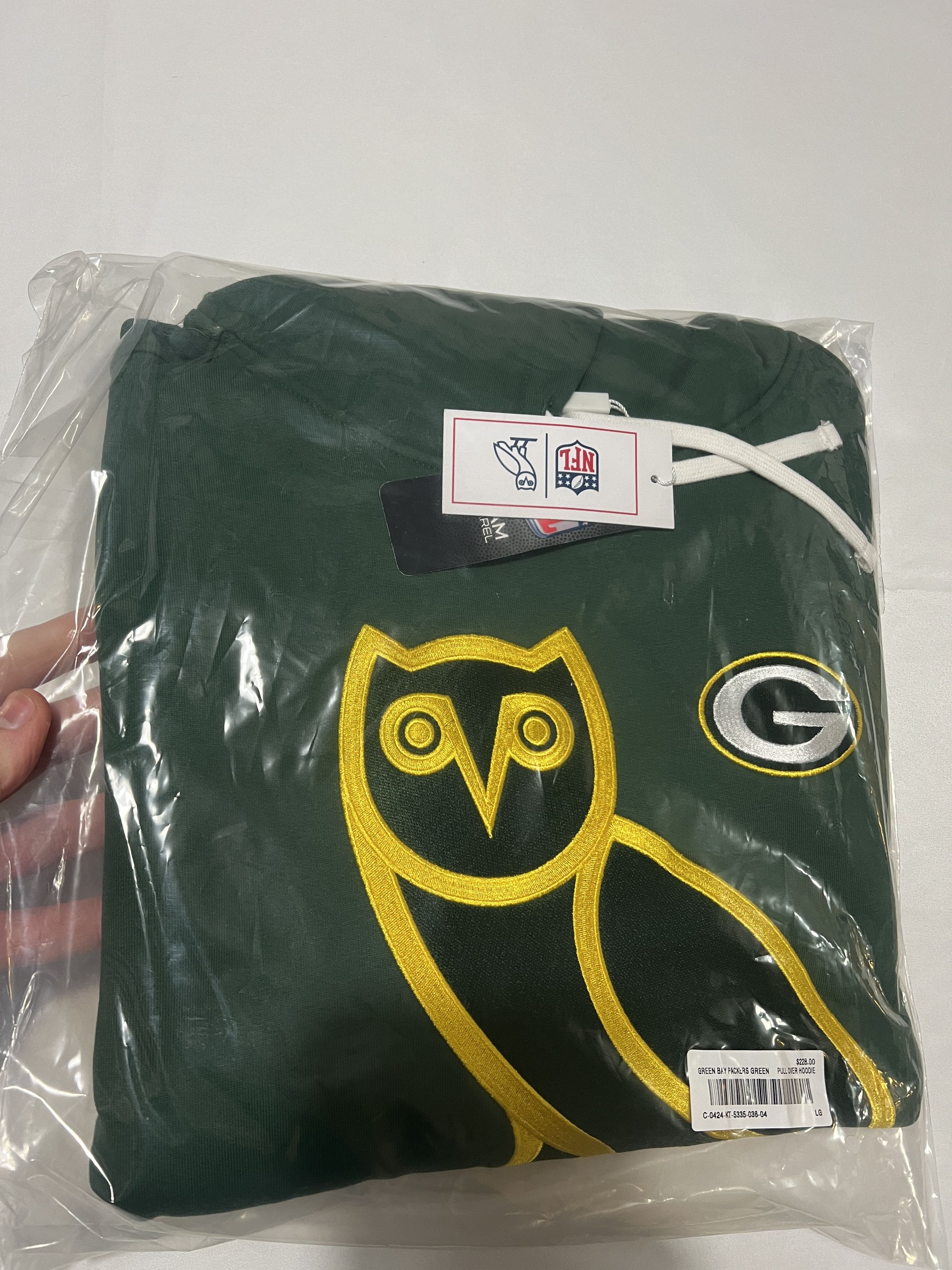 Drake OVO x NFL Green Bay Packers Icon Team OG Owl Hoodie Size US L / EU 52-54 / 3 - 1 Thumbnail