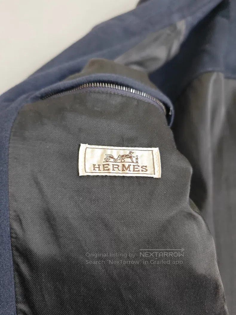 Hermes Hermes Men's hunting cashmere jacket, navy blue, 100% cash Size US M / EU 48-50 / 2 - 4 Thumbnail