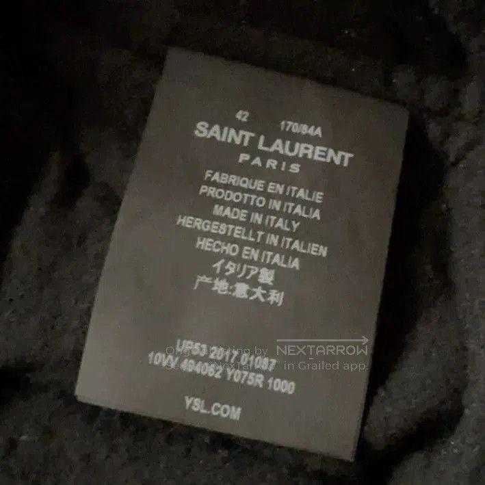 Saint Laurent Paris YSL Saint Laurent Rose Embroidery Pilot Jacket. Size US M / EU 48-50 / 2 - 8 Thumbnail