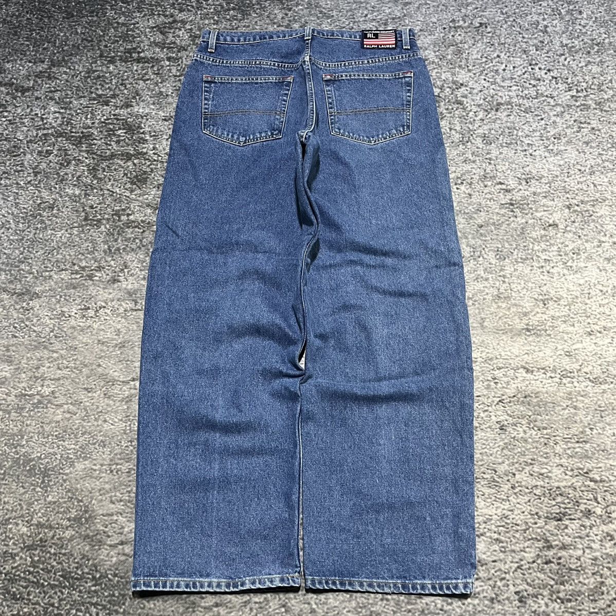 Polo Ralph Lauren VINTAGE Y2K POLO RALPH LAUREN BAGGY WIDE LEG SKATER JEANS Size US 36 / EU 52 - 1 Thumbnail