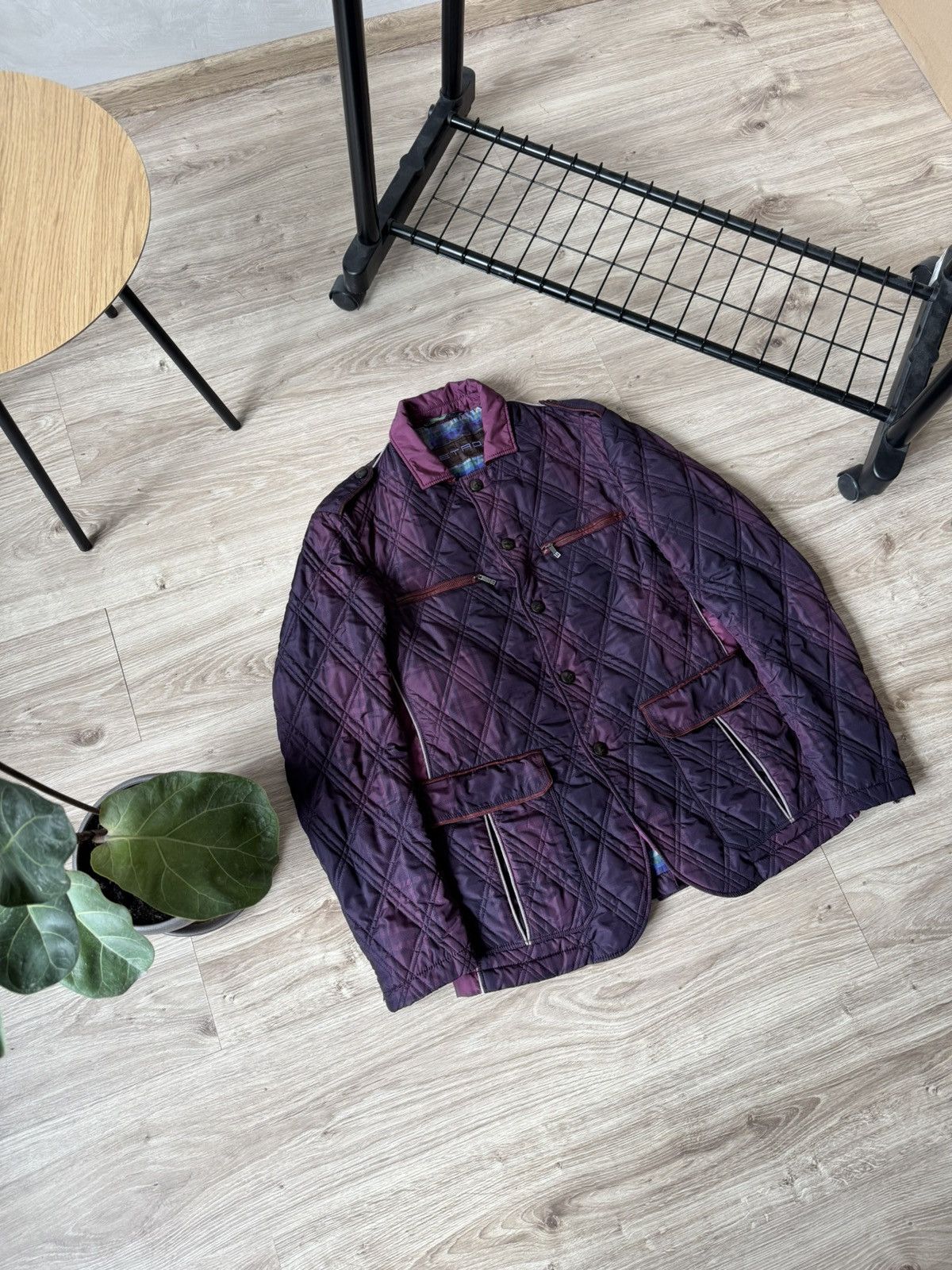 Etro Etro Purple Quilted Jacket Men’s Size US M / EU 48-50 / 2 - 2 Thumbnail