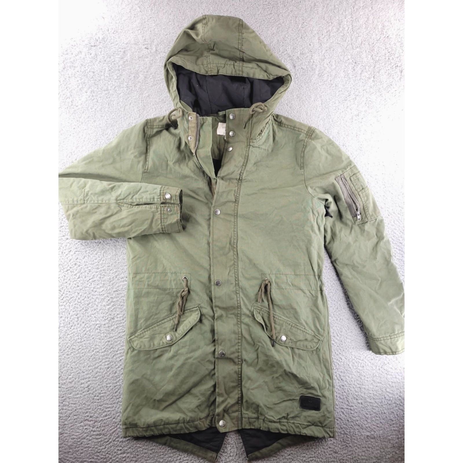 Cotton On Cotton On Coat Womens S Green Trench Canvas Long Winter Vintage No Size S / US 4 / IT 40 - 2 Thumbnail