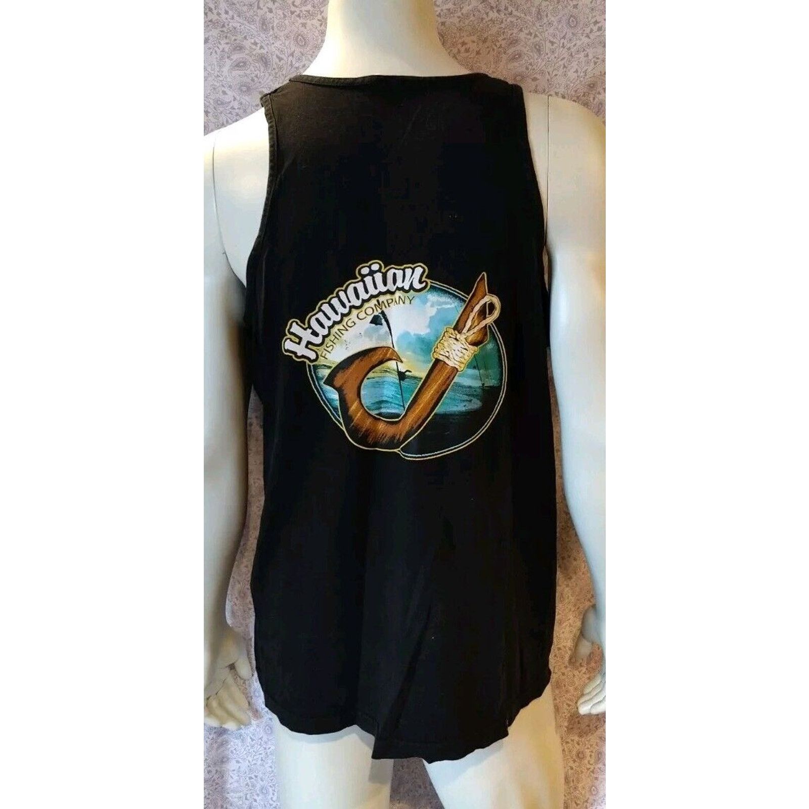 Other Pre-owned Hawaiian Fishing Company Tank Top Black Mens Large Size US L / EU 52-54 / 3 - 3 Thumbnail