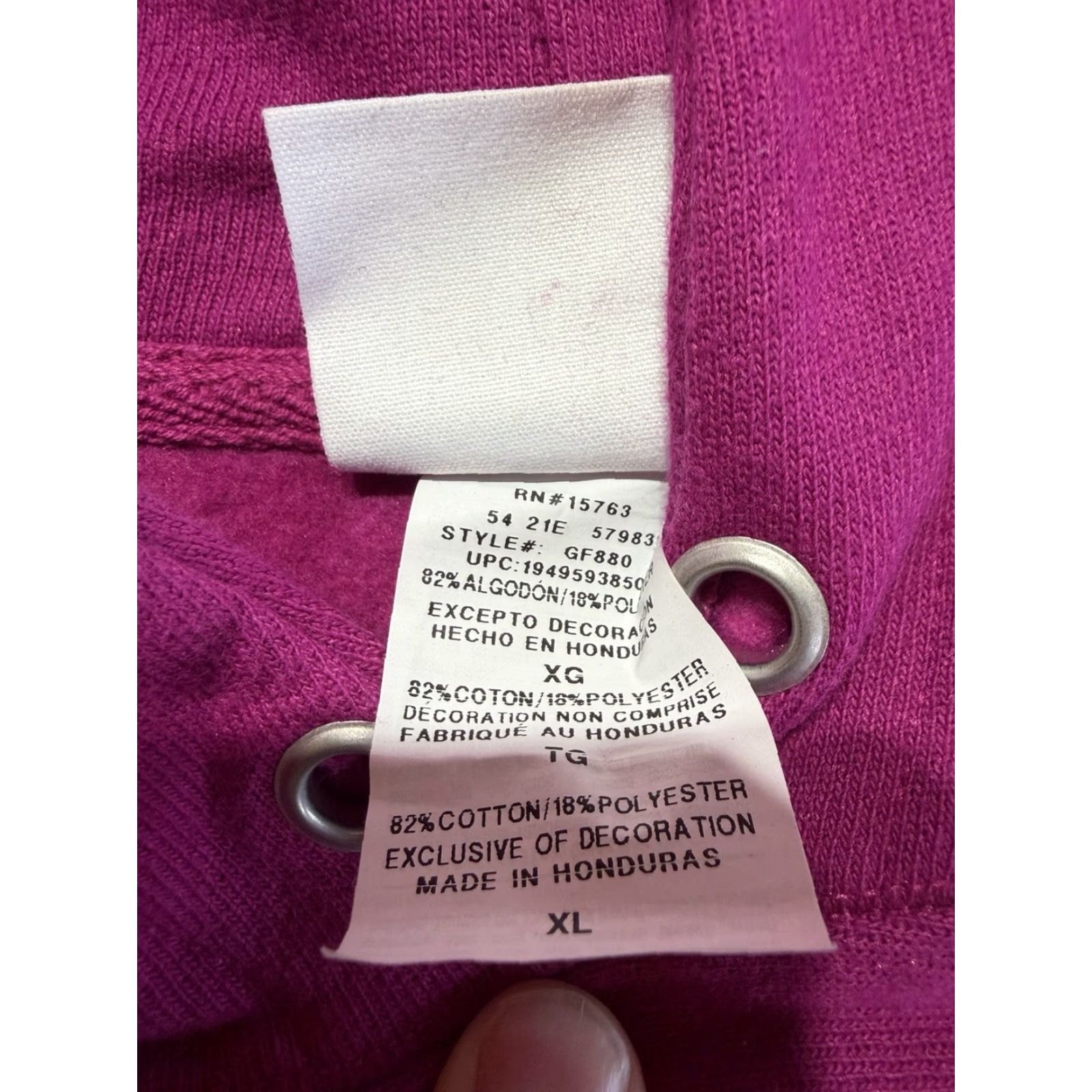 Champion Champion Hoodie Womens Pullover CROP TOP Pink XL Cotton Blend Reverse Weave Logo Vintage? No Size XL / US 12-14 / IT 48-50 - 4 Thumbnail