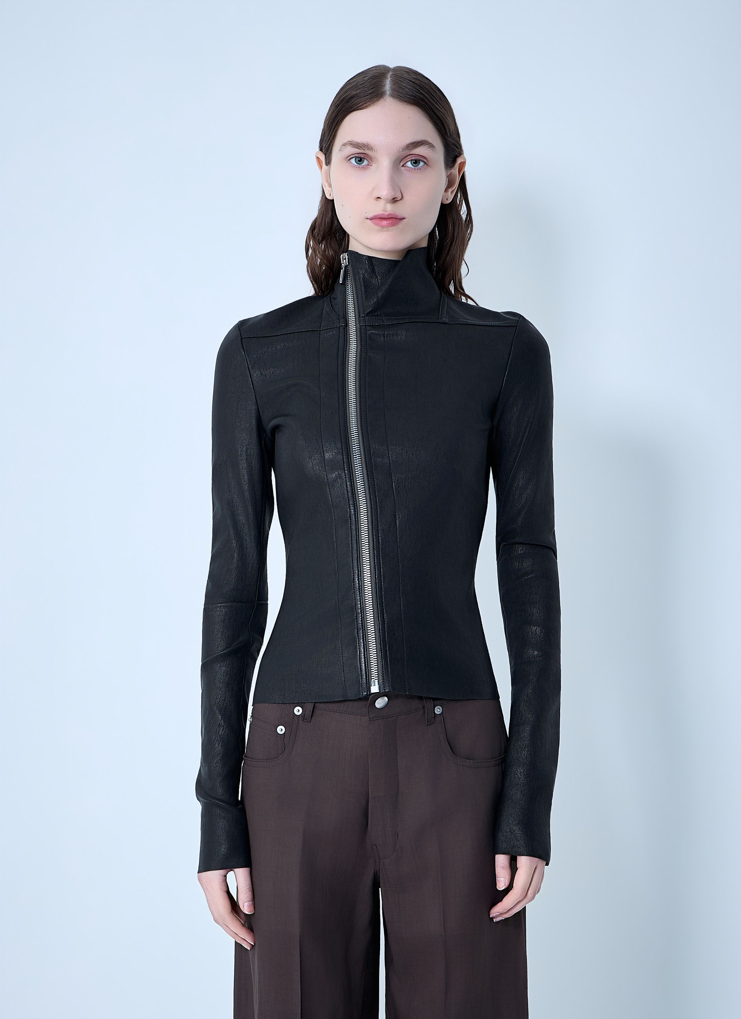 Rick Owens Gary Leather Jacket Size M / US 6-8 / IT 42-44 - 1 Thumbnail