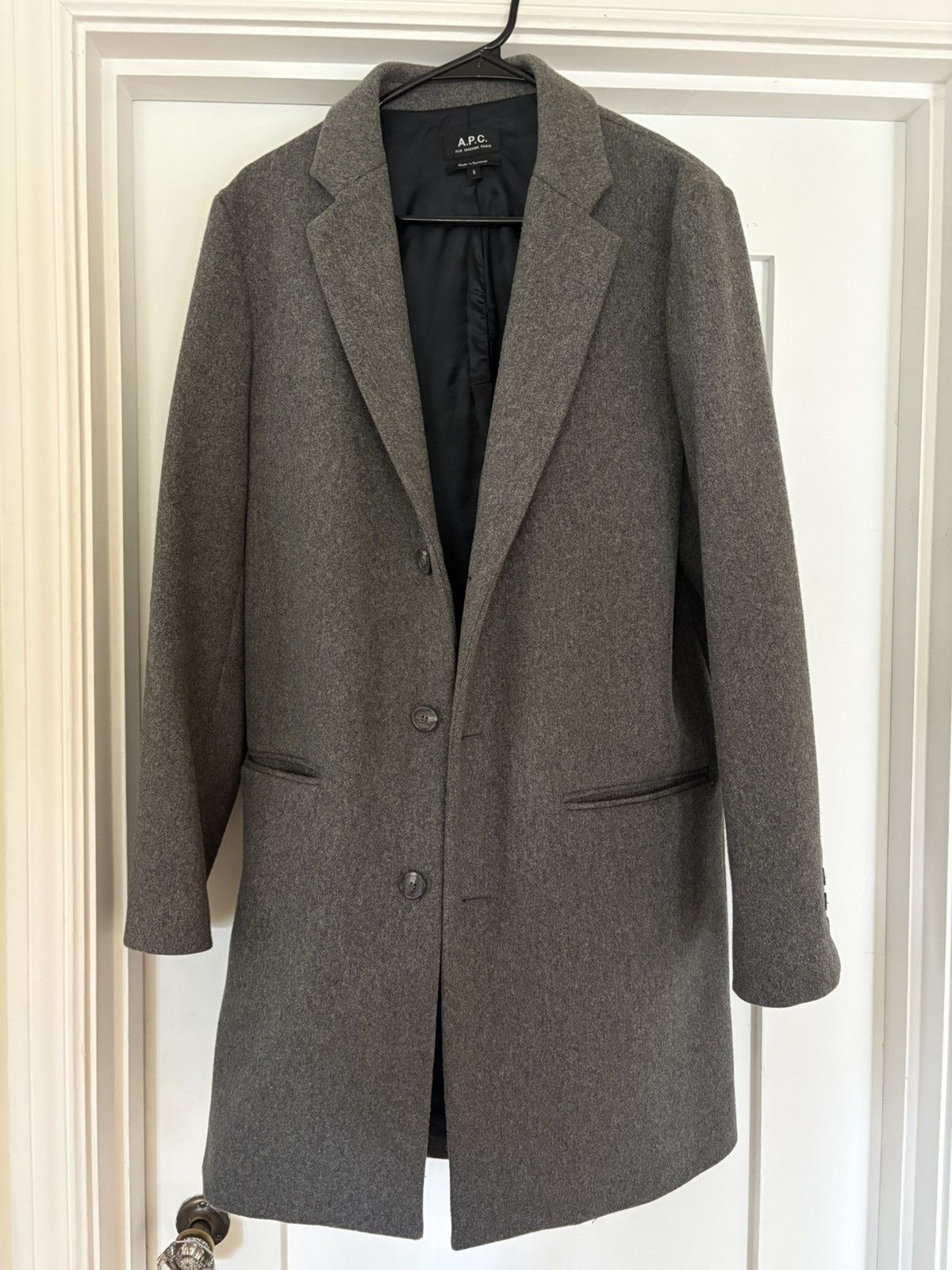A.P.C. Small APC Wool Visconti Overcoat Size US S / EU 44-46 / 1 - 1 Thumbnail