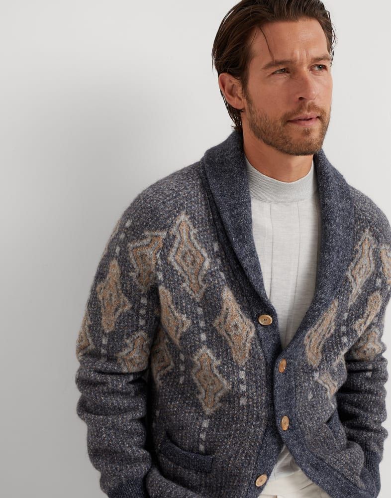 Brunello Cucinelli o1w1db10825 Cardigan in Blue Size US S / EU 44-46 / 1 - 4 Thumbnail