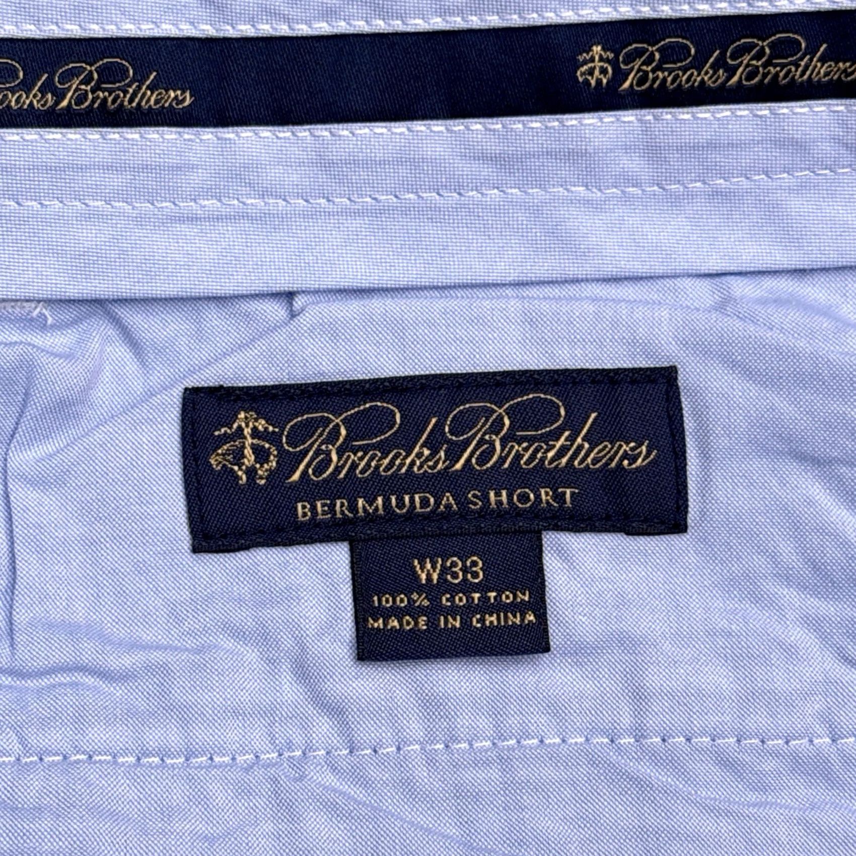 Brooks Brothers Brooks Brothers Bermuda Shorts Mens W33 Blue Seersucker Striped New Size US 33 - 5 Thumbnail
