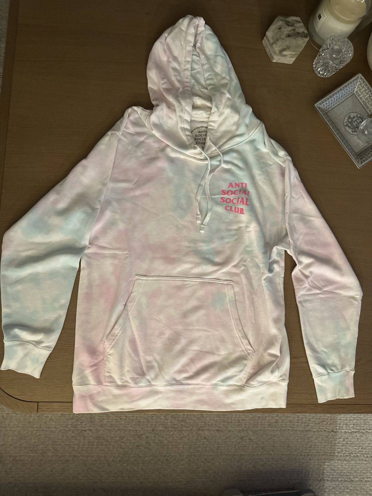 Anti Social Social Club Anti Social Social Club Men's Blue/Pink Tie-Dye Sweatshirt Size US L / EU 52-54 / 3 - 2 Thumbnail