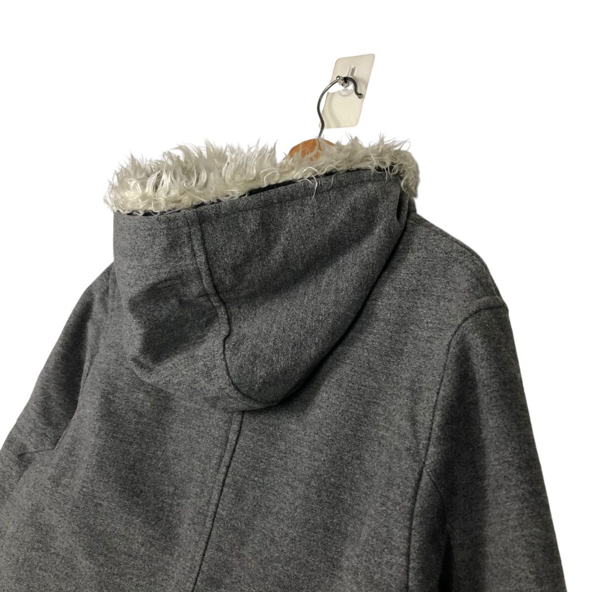 Comme Ca Ism 🔥VINTAGE BIKER LONG JACKET WOOL COMME CA ISM MINK FUR HOODIE Size US M / EU 48-50 / 2 - 12 Thumbnail