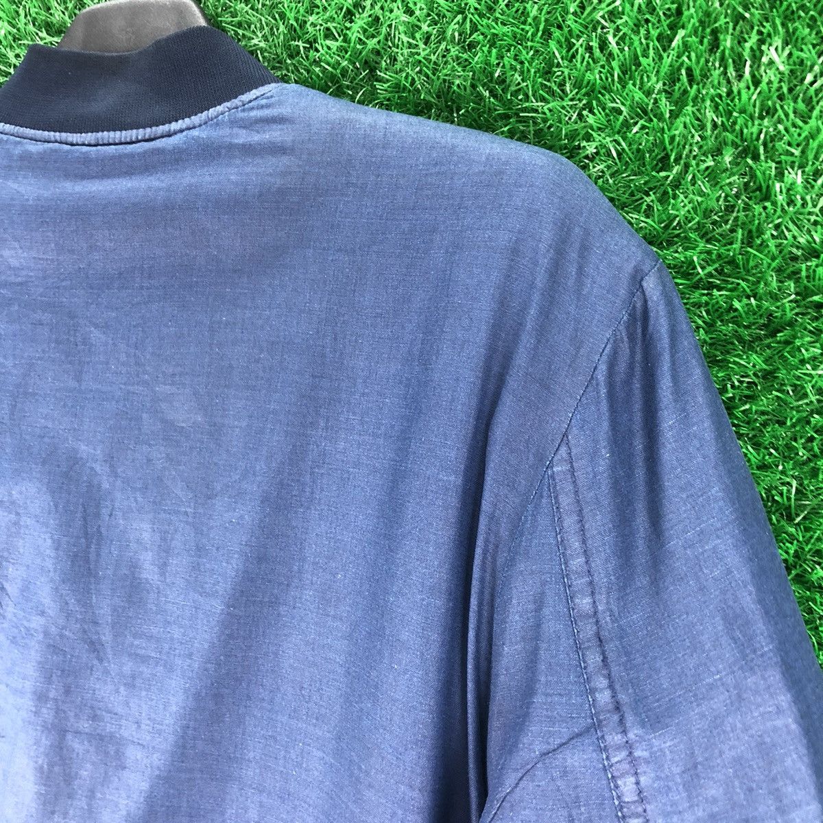 Japanese Brand Bomber Jacket Type MA-1 Denim by 1975 Size US L / EU 52-54 / 3 - 5 Thumbnail