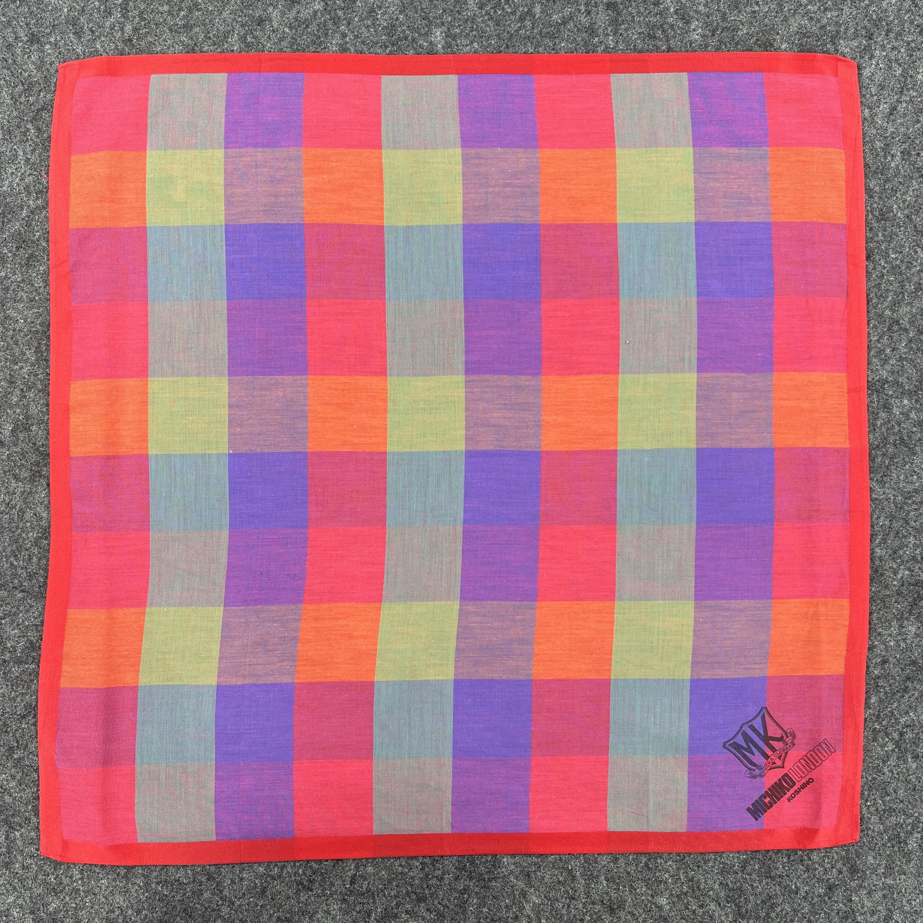 Michiko Koshino × Vintage Michiko Koshino Handkerchief / Bandana / Neckerchief B195 Size ONE SIZE - 2 Thumbnail