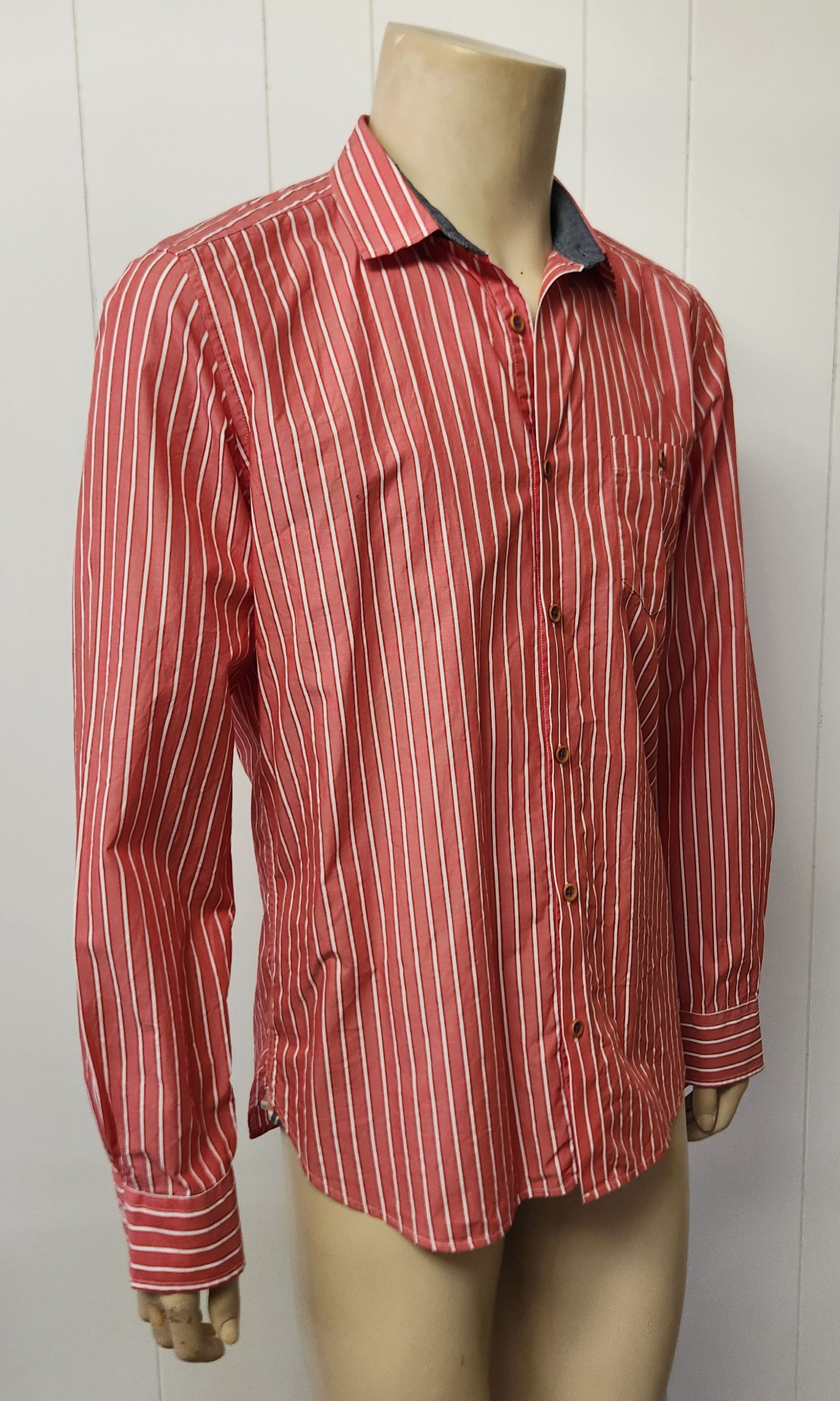 Ted Baker Ted Baker shirt M men's cotton red stripe Size US M / EU 48-50 / 2 - 3 Thumbnail