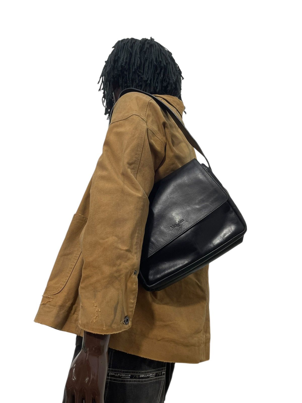 Genuine Leather Full Leather Max Mara Italy Shoulder Bag 1🟩9 Size ONE SIZE - 2 Thumbnail