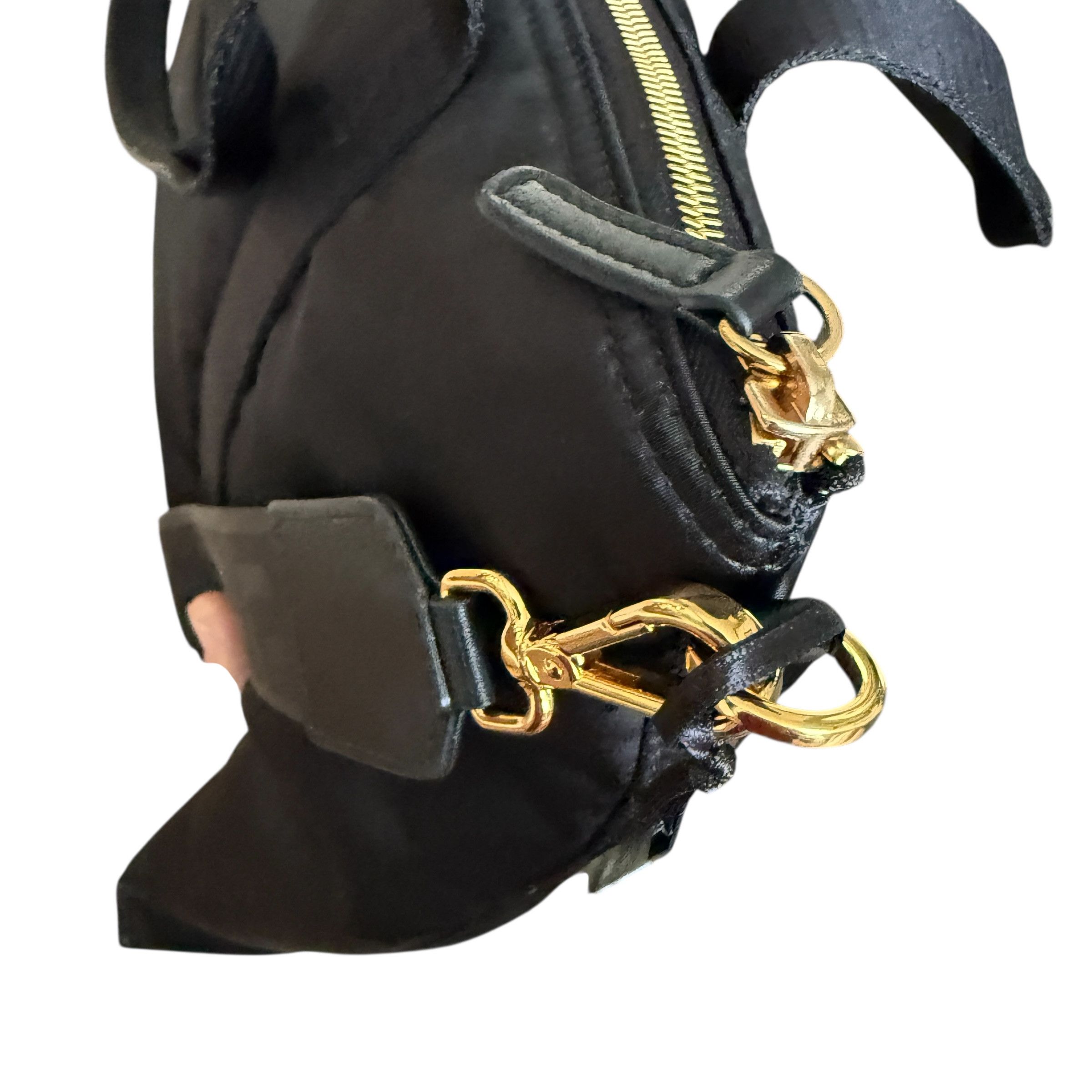 Versace Versace 1013787 Black Nylon La Medusa Shoulder Tote Bag Size ONE SIZE - 5 Thumbnail