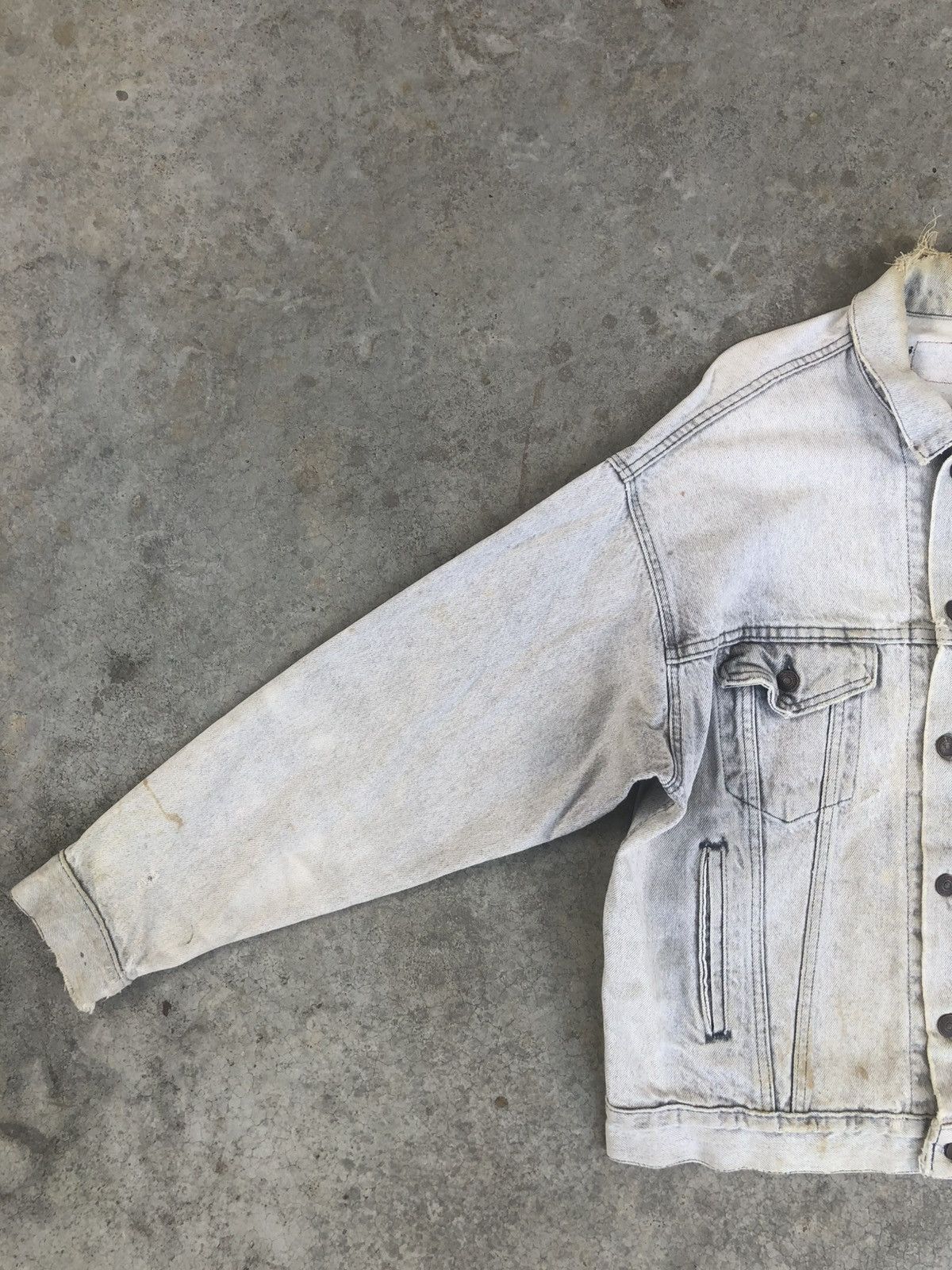 Levi's Vintage 80’s Levis Denim Jacket Distressed Size US L / EU 52-54 / 3 - 3 Thumbnail
