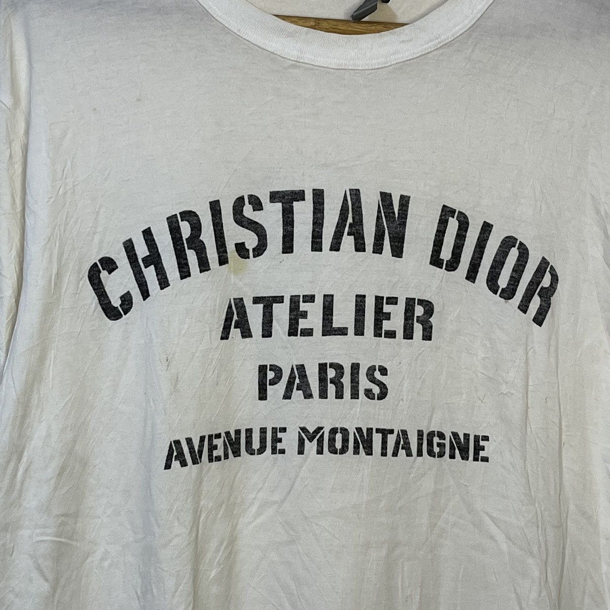 Dior Christian Dior Atelier Avenue Montaigne Logo White Shirt Size US L / EU 52-54 / 3 - 4 Thumbnail