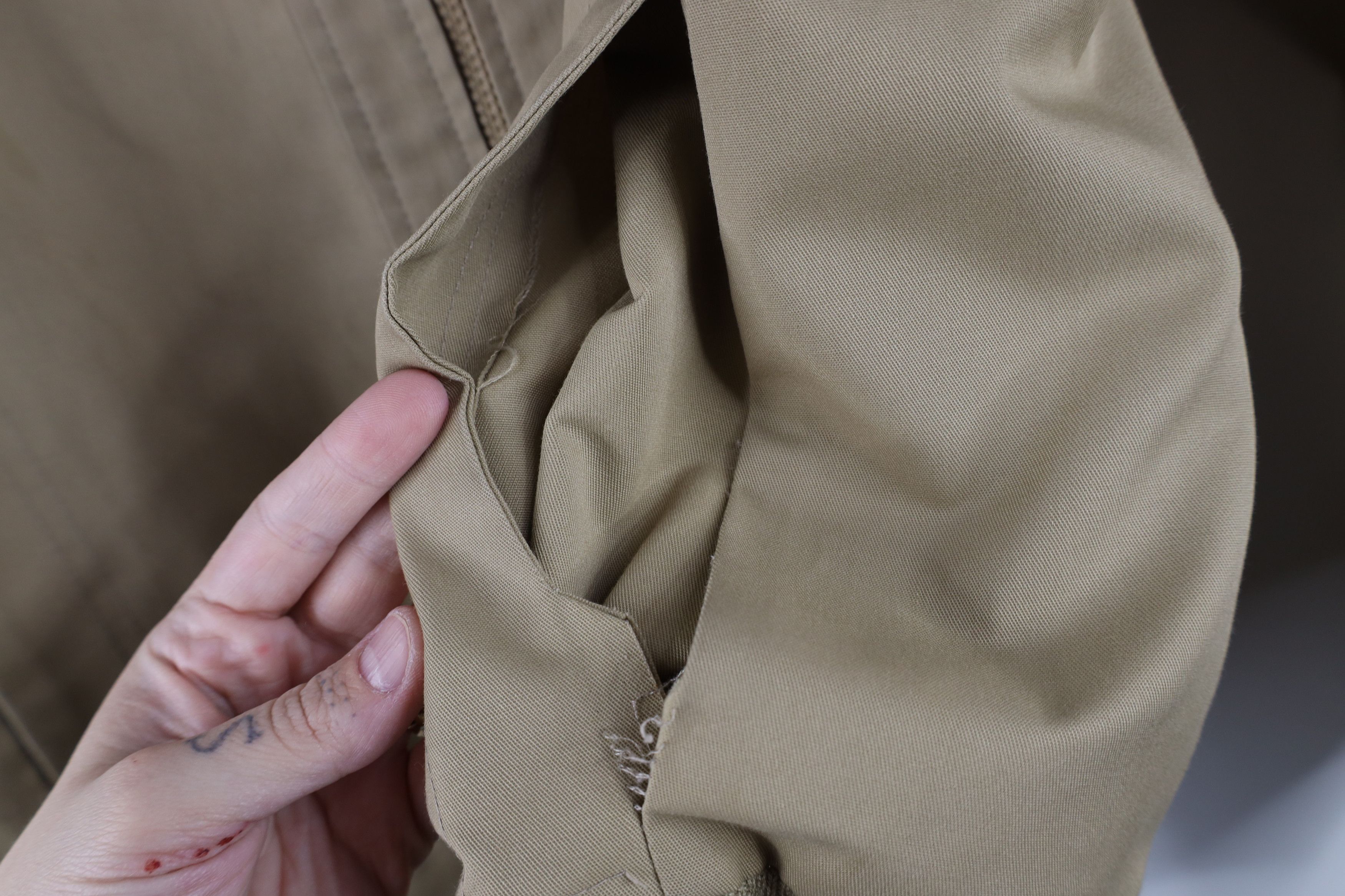 Members Only × Vintage Vintage 70s 80s Members Only Full Zip Bomber Jacket Beige Size US XXL / EU 58 / 5 - 5 Thumbnail