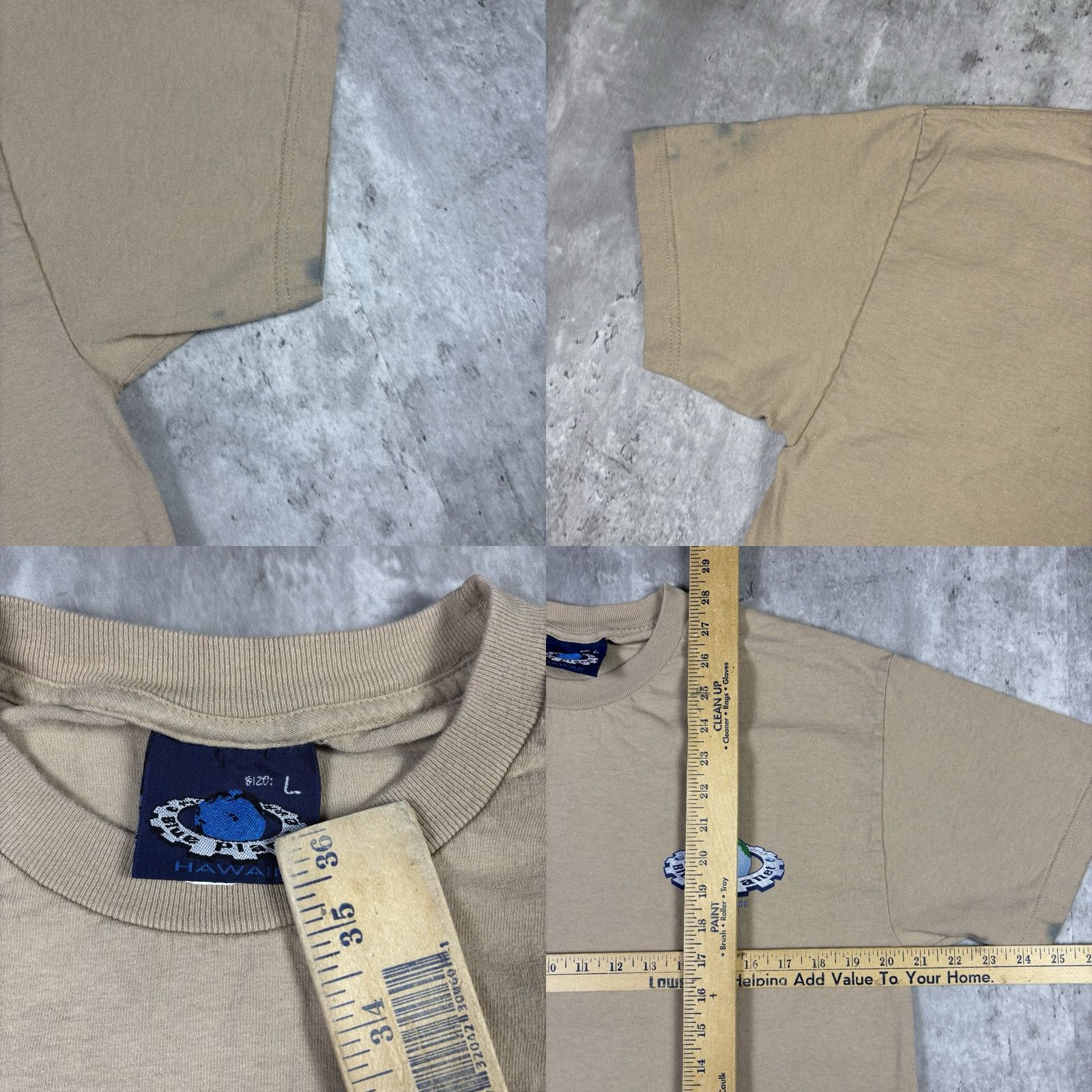 Globe VINTAGE Hawaii 90s Surf T Shirt Mens Large Blue Graphic Print Crew Neck Short Sleeve Cotton Size US L / EU 52-54 / 3 - 8 Thumbnail