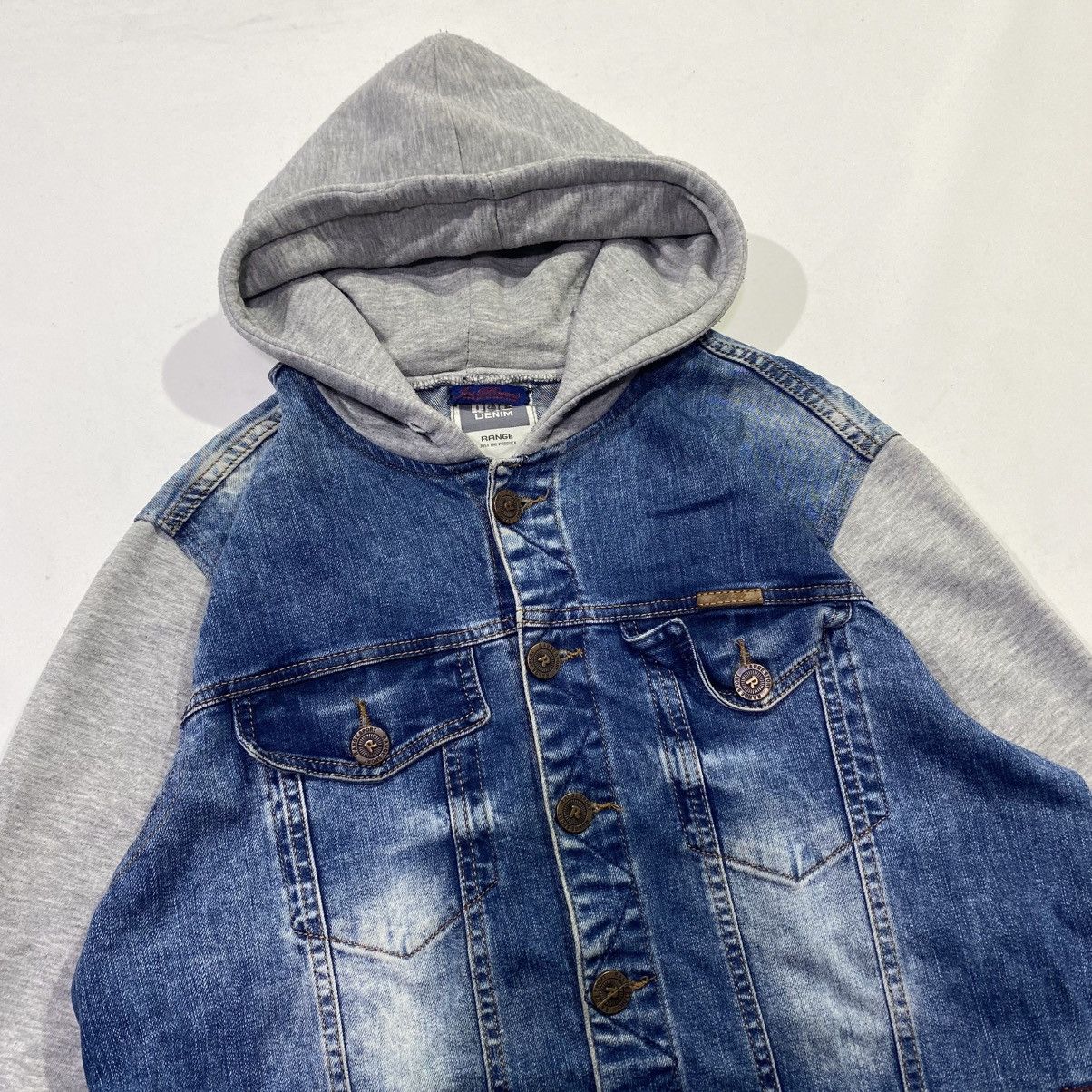 Japanese Brand RNG Denim Jacket Trucker Jeans Hoodie Size US M / EU 48-50 / 2 - 2 Thumbnail
