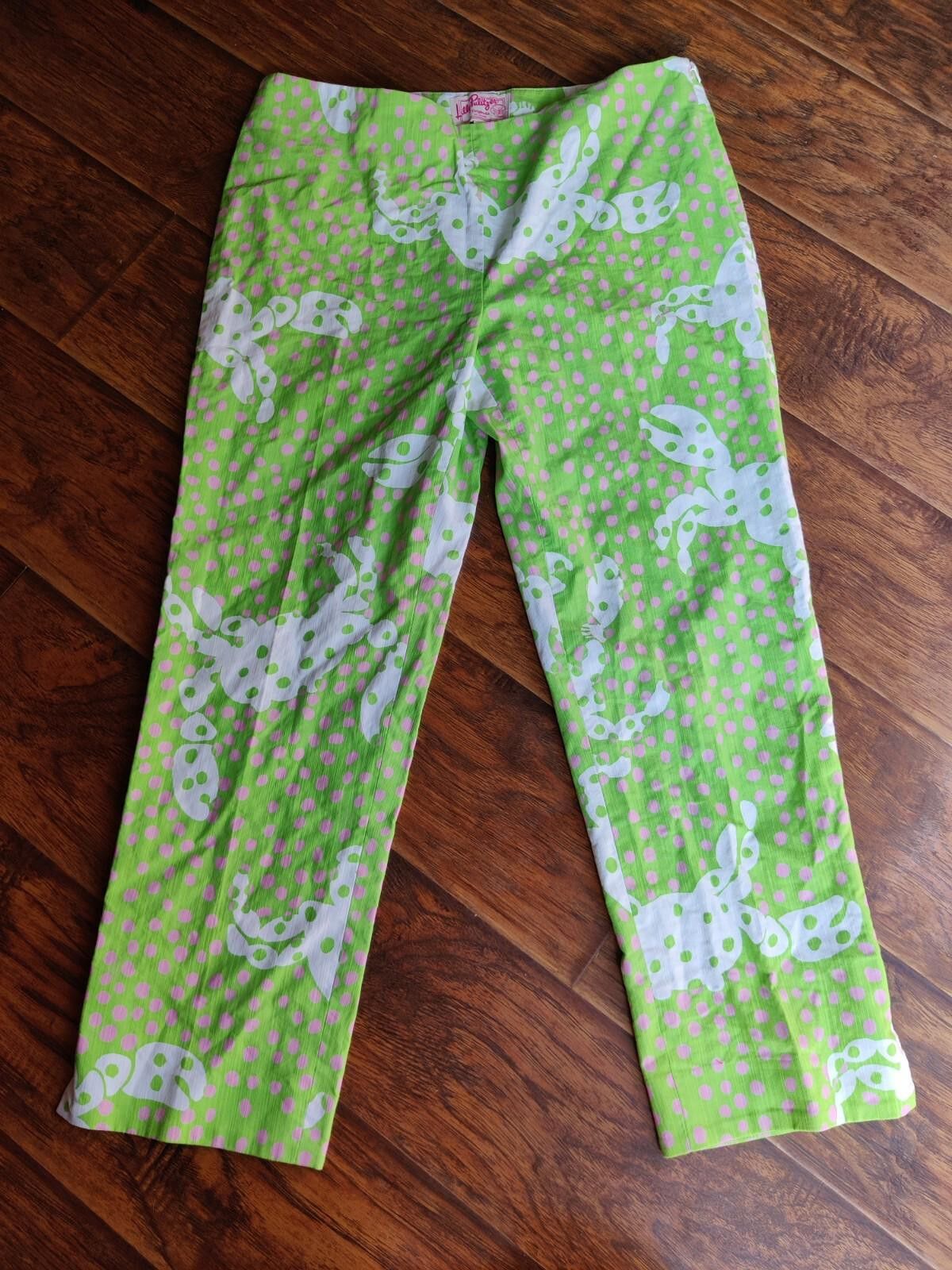 Other Lilly Pulitzer Originals Not So Crabby Green Capri Cropped P Size 32" / US 10 / IT 46 - 1 Thumbnail