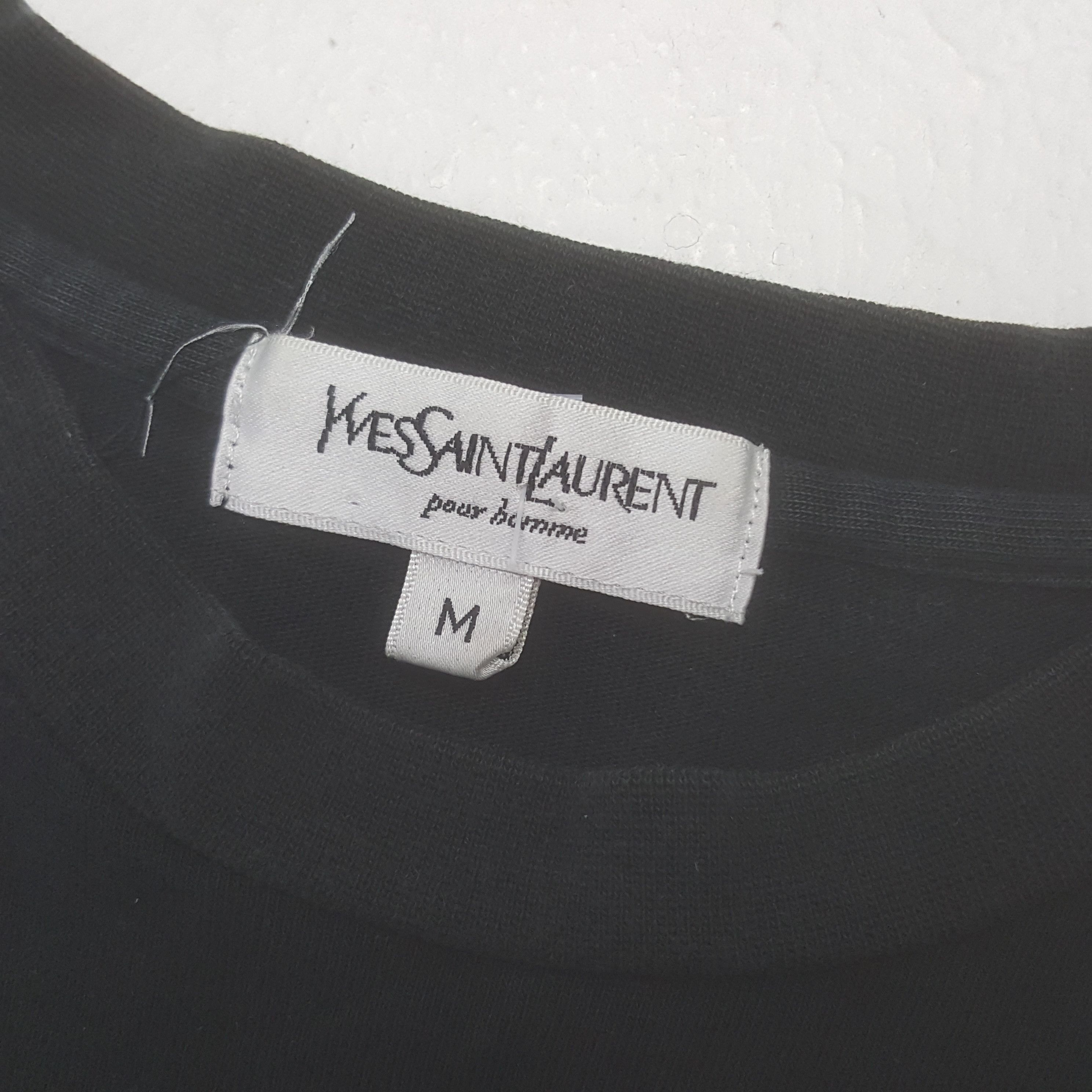 Vintage × Yves Saint Laurent Vintage Yves Saint Laurent Spell Out Tshirt Size US M / EU 48-50 / 2 - 5 Thumbnail
