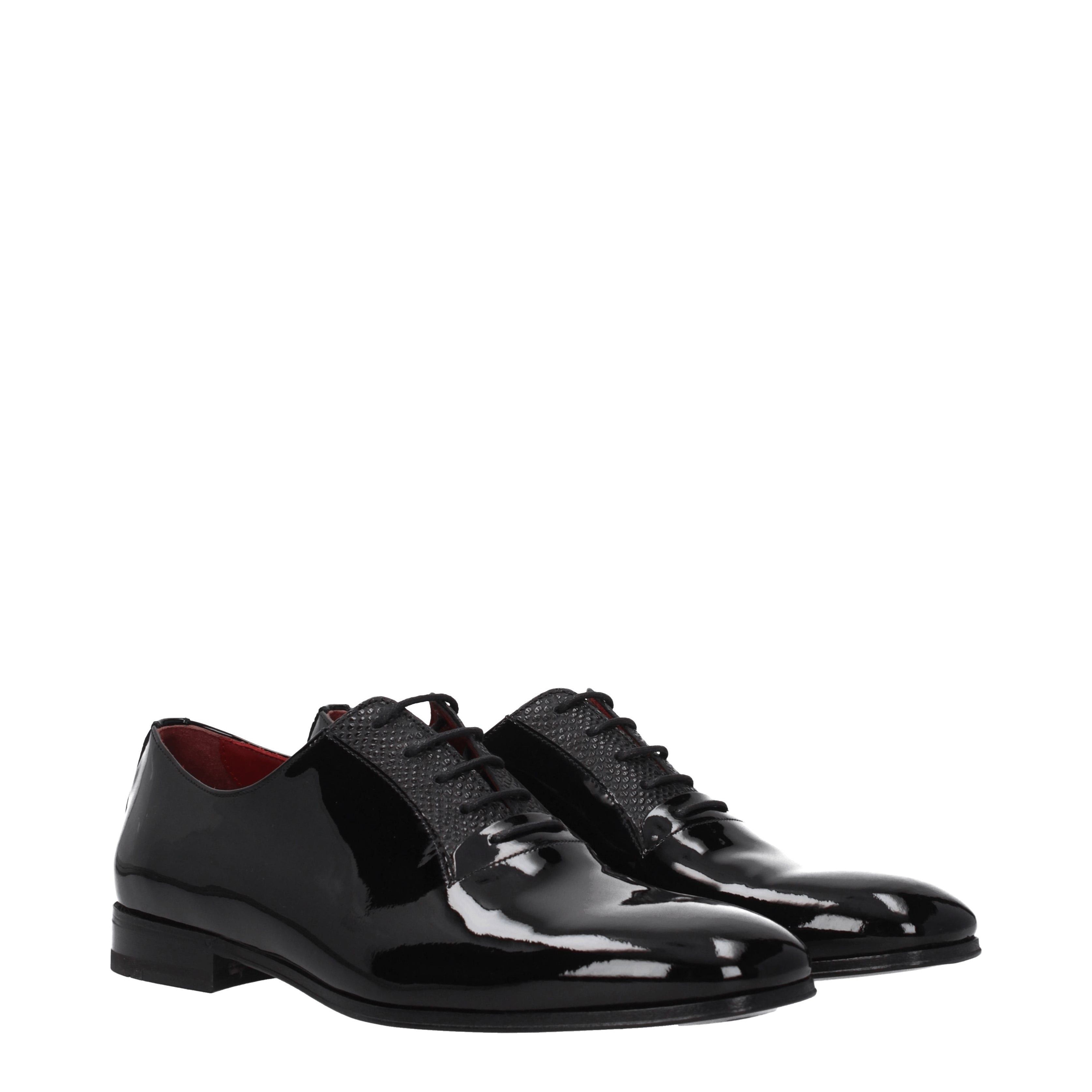 Salvatore Ferragamo Men's Lace ups in Patent Leather Size US 6 / EU 39 - 1 Thumbnail