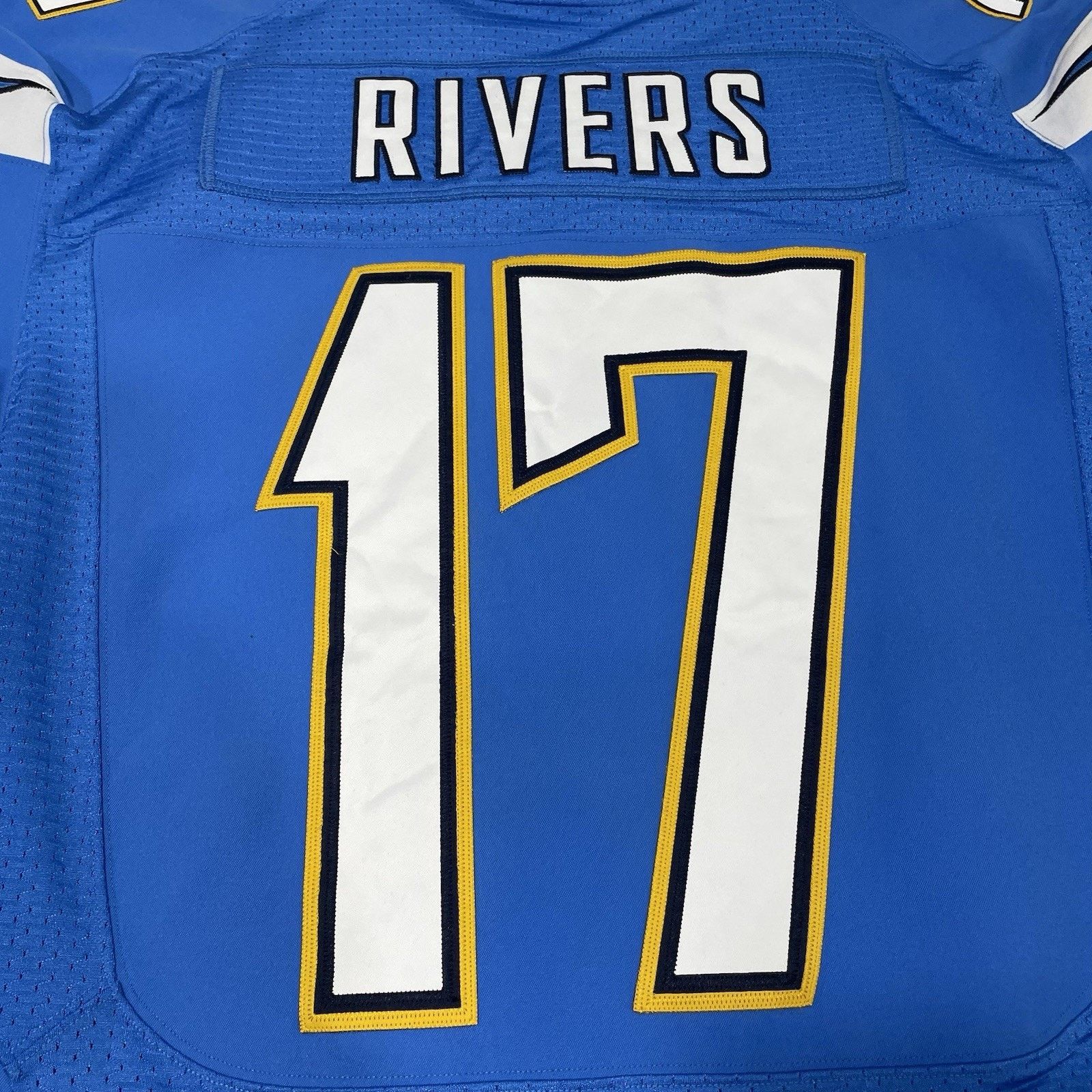 Nike Phillip Rivers #17 Team Issued Nike On-Field Jersey Blue 48 Size US L / EU 52-54 / 3 - 10 Thumbnail