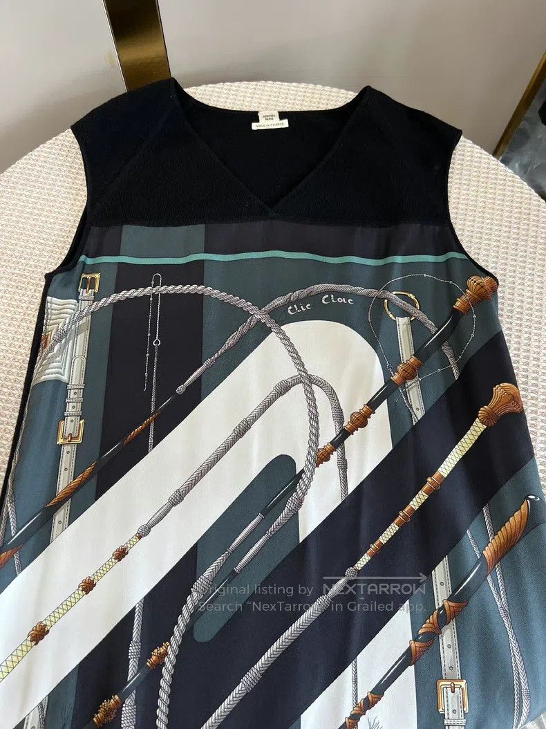 Hermes Hermes Silk Sleeveless Dress Size XS / US 0-2 / IT 36-38 - 4 Thumbnail