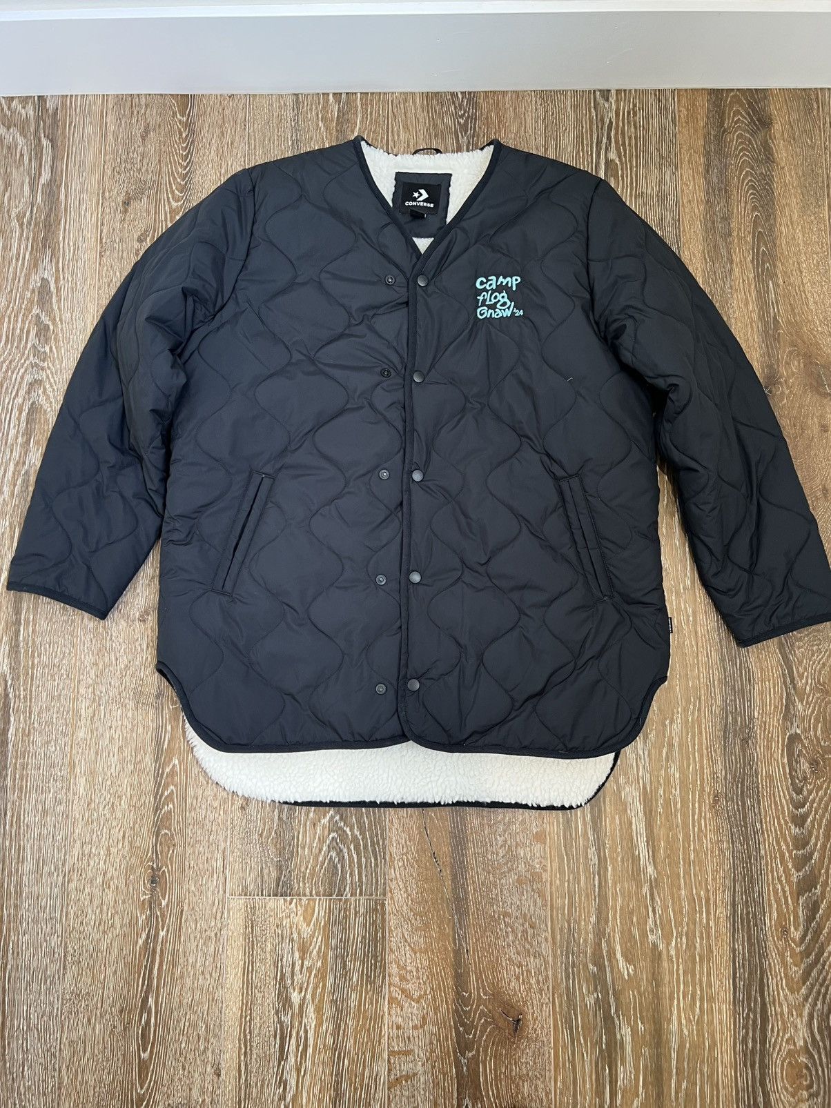 Converse × Golf Wang × Tyler The Creator Camp Flog Gnaw 2024 Converse Quilted Jacket Size US L / EU 52-54 / 3 - 2 Thumbnail