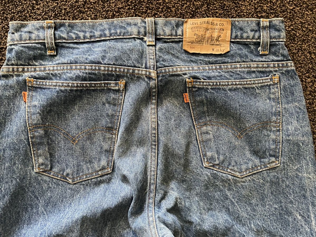 image of Levis x Vintage Orange Tag Levi’S! 506 Denim in Blue, Men's (Size 38)