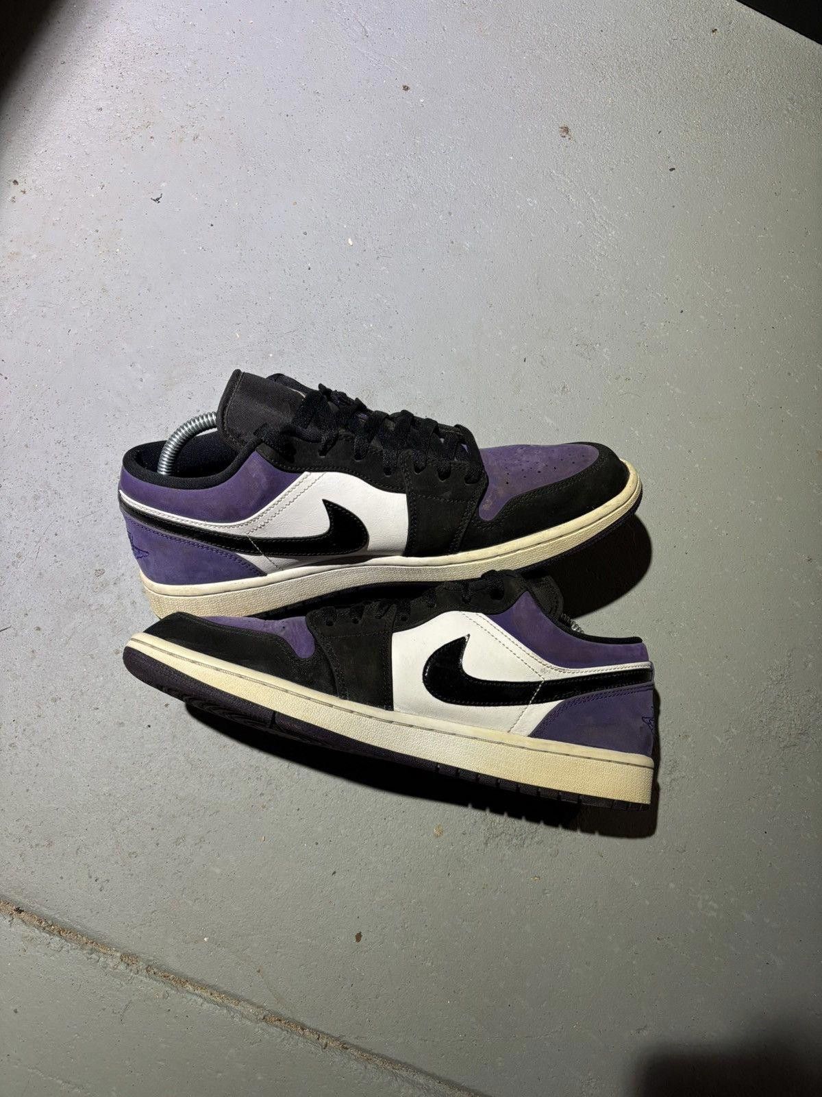 Jordan Brand Jordan 1 Low Court Purple Size US 10.5 / EU 43-44 - 4 Thumbnail