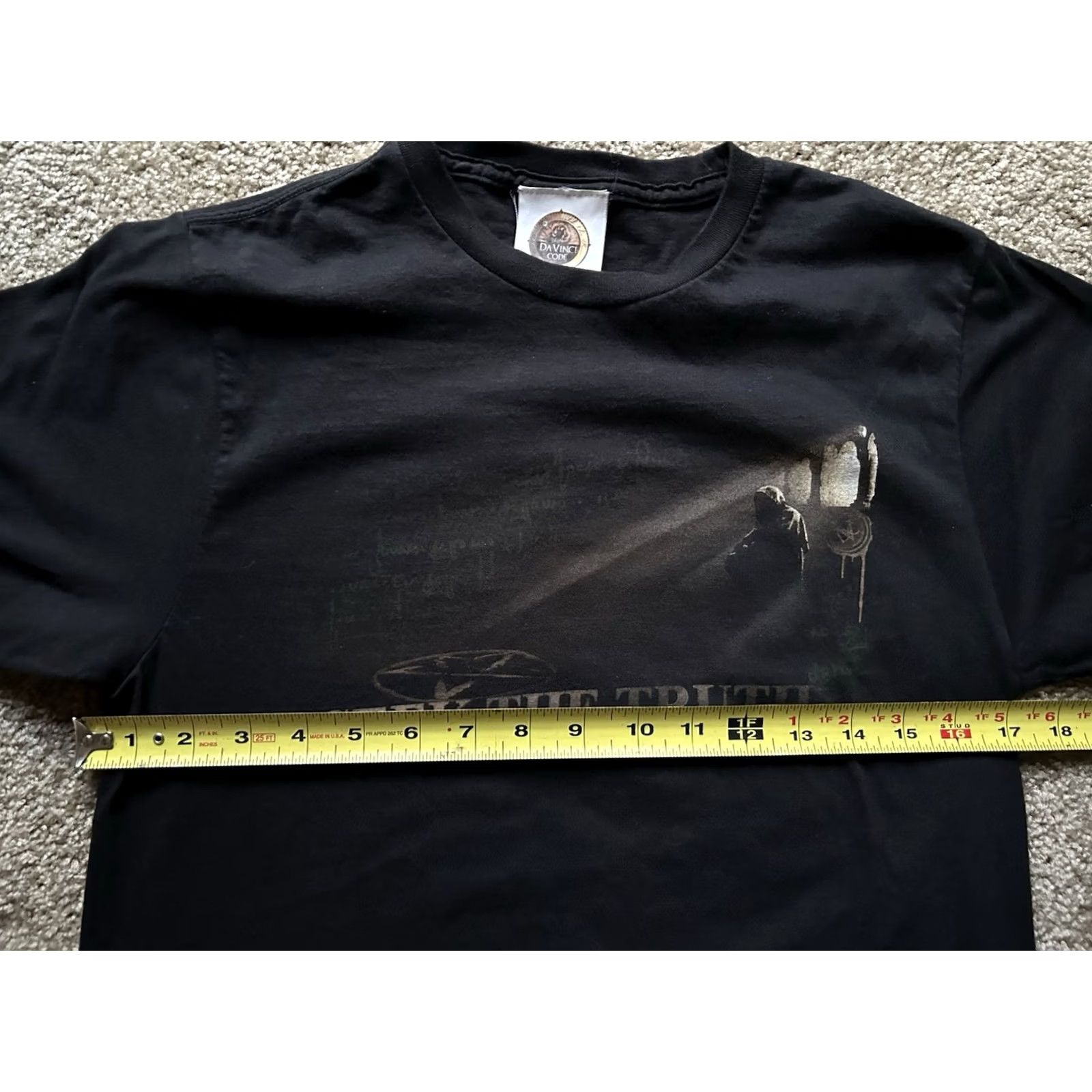 Vintage VINTAGE Da Vinci Code Movie Promo T Shirt Women’s M Black Short Sleeve Cotton Casual Sleeve Shirt Womens Movie Mens? Size M / US 6-8 / IT 42-44 - 8 Thumbnail