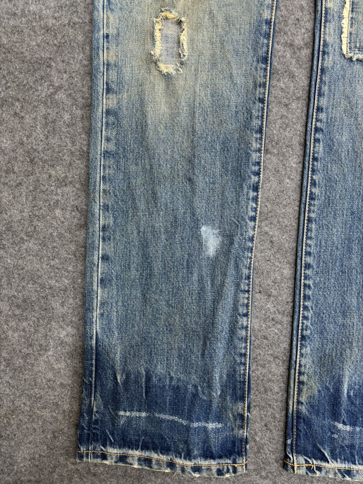 PPFM 💥PPFM Patchwork💥Archival Patchwork Distressed Denim F595 Size US 33 - 8 Thumbnail