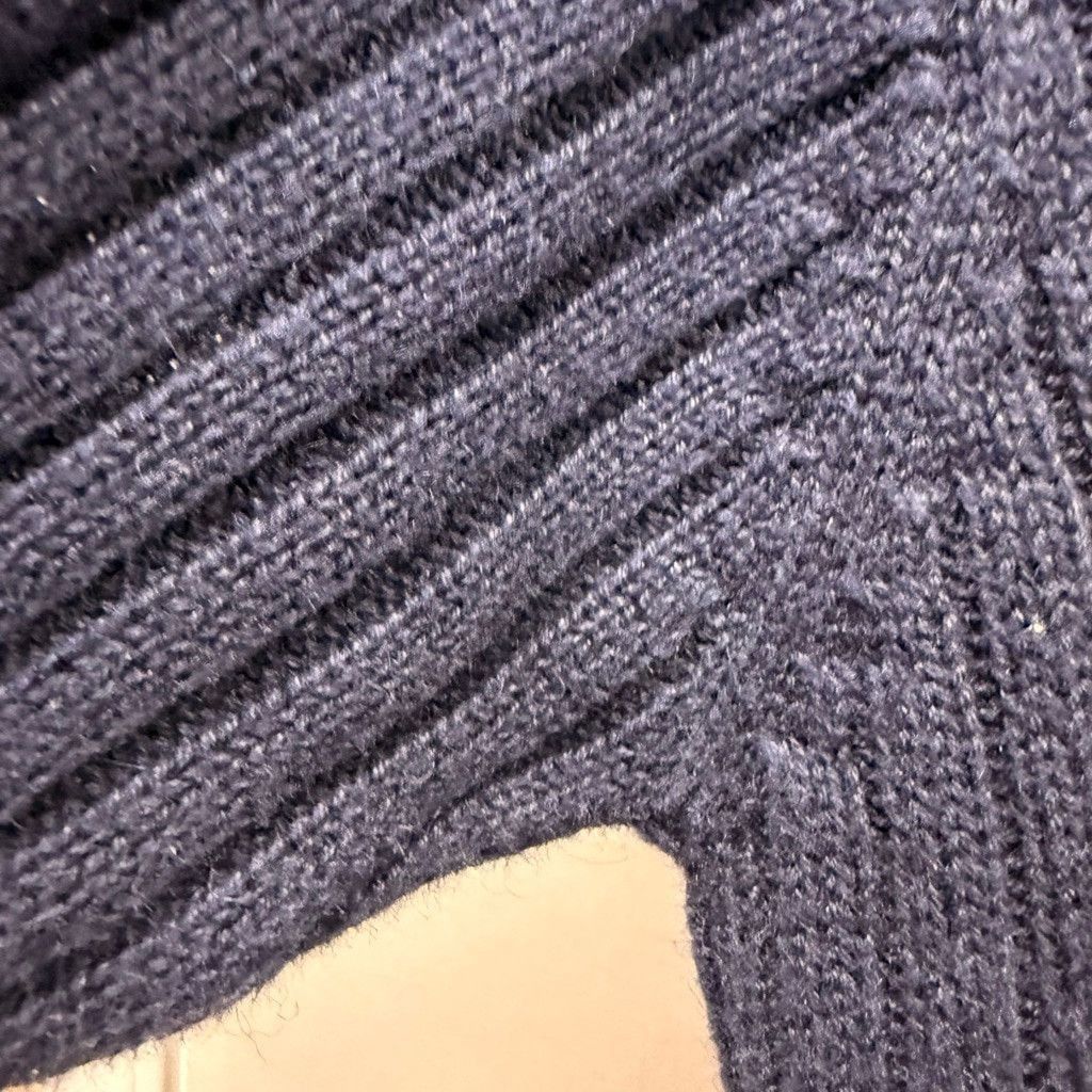 Towncraft Men's TOWNCRAFT Navy Blue Ribbed Crewneck Sweater L Size US L / EU 52-54 / 3 - 8 Thumbnail