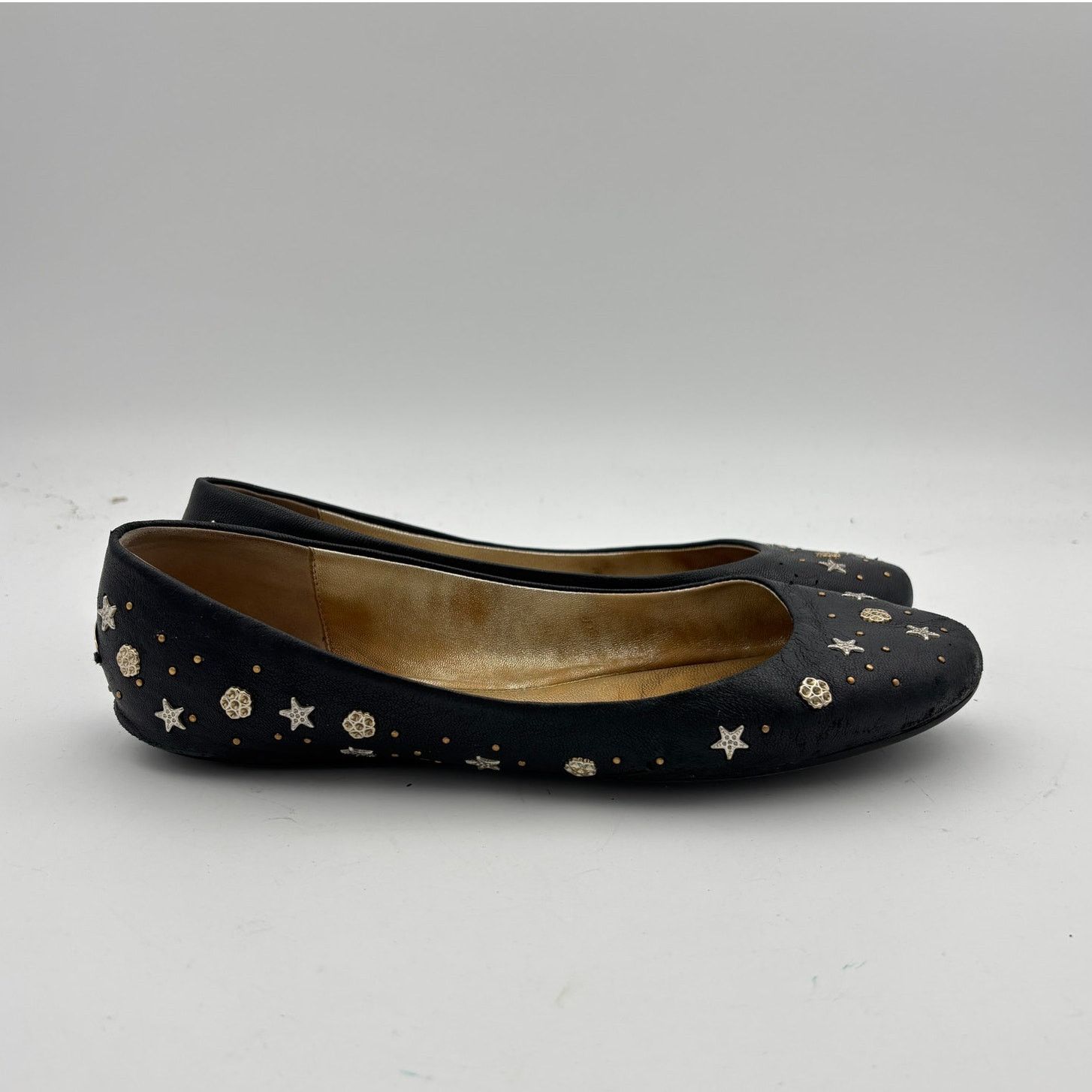 Jimmy Choo Jimmy Choo Star Studded Leather Ballet Flats Women's 40 Size US 10 / IT 40 - 3 Thumbnail