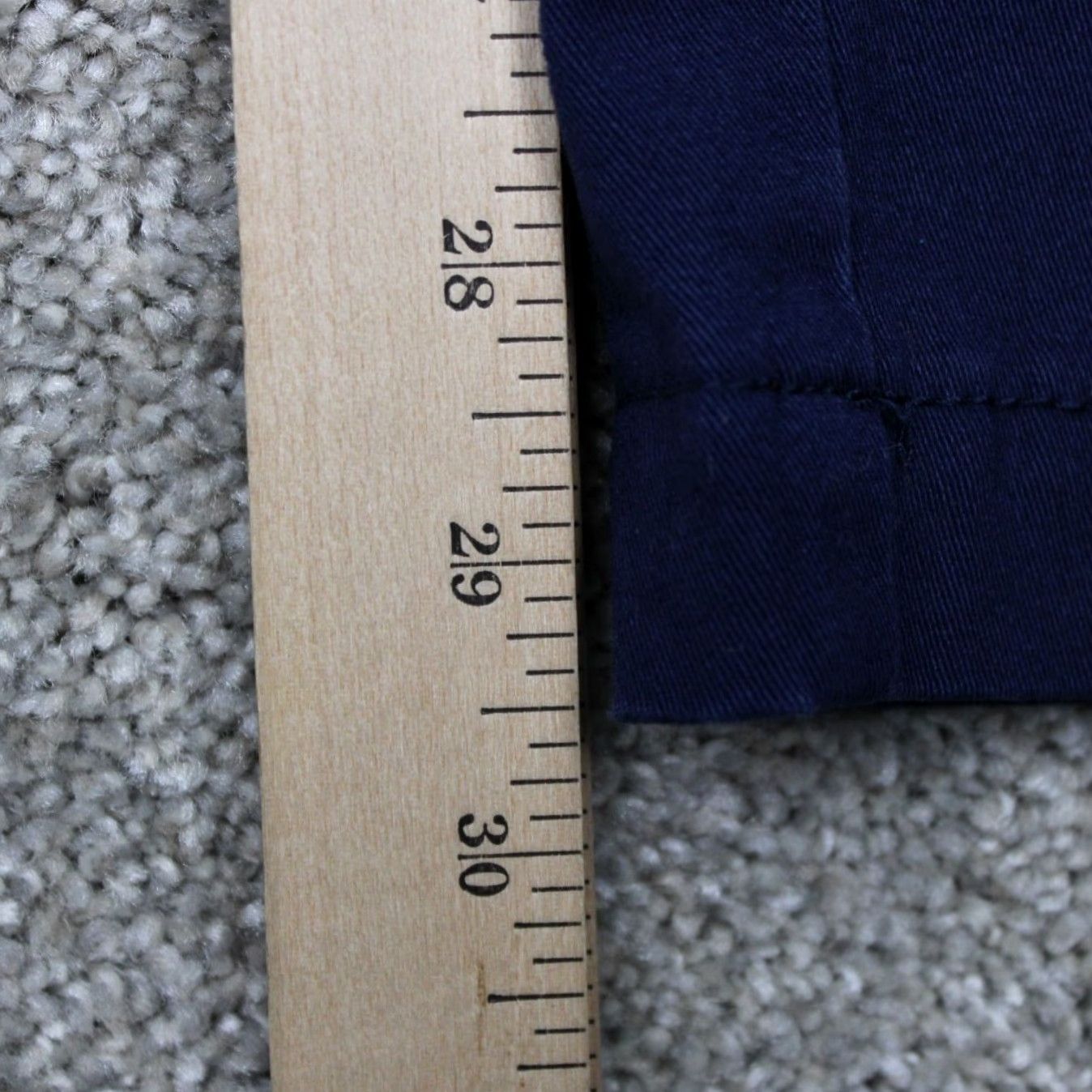 Vintage Con.Struct Chino Pants Mens 42x30 Blue Flat Front Cotton Stretch Straight Leg Size US 42 / EU 58 - 4 Thumbnail