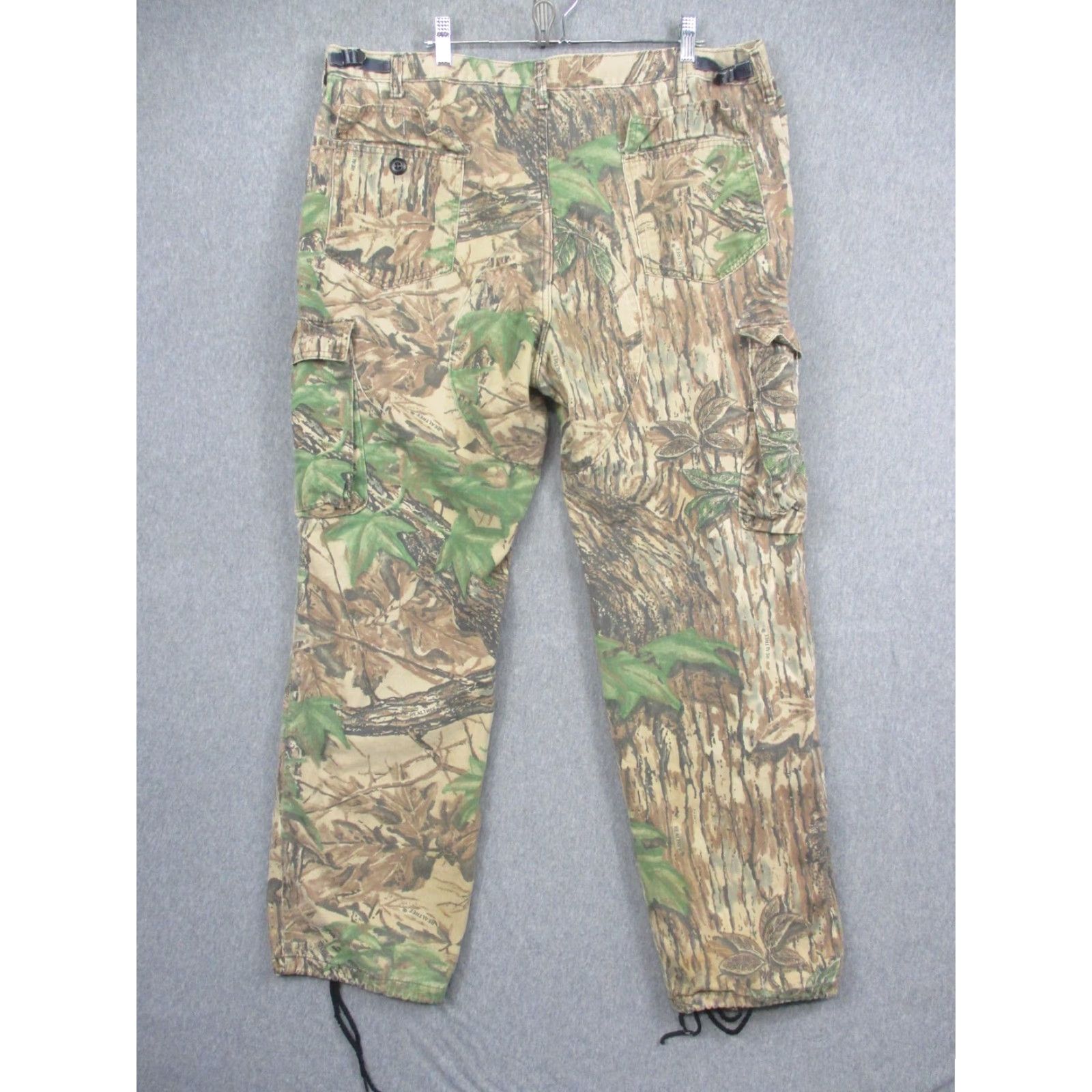 Walls Walls Realtree Camo Cargo Pants Mens XL 42-44 Cotton Workwear Ink Green Camouflage Adjustable Drawstring 31 Inseam Mens Size US 36 / EU 52 - 4 Thumbnail