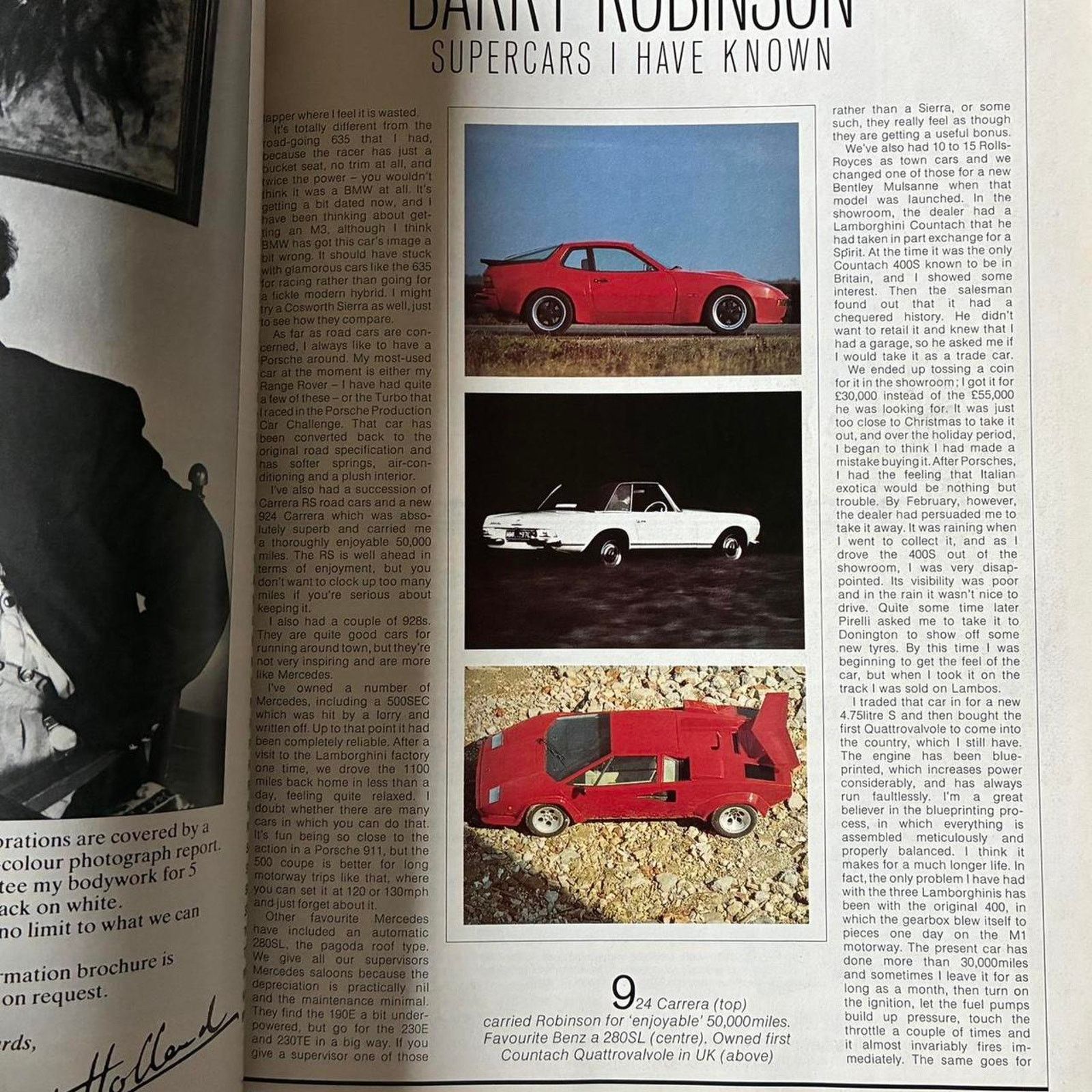 Bugatti × Lamborghini × Vintage Supercar classics magazine Bob Wallace On Lamborghini Size ONE SIZE - 2 Thumbnail