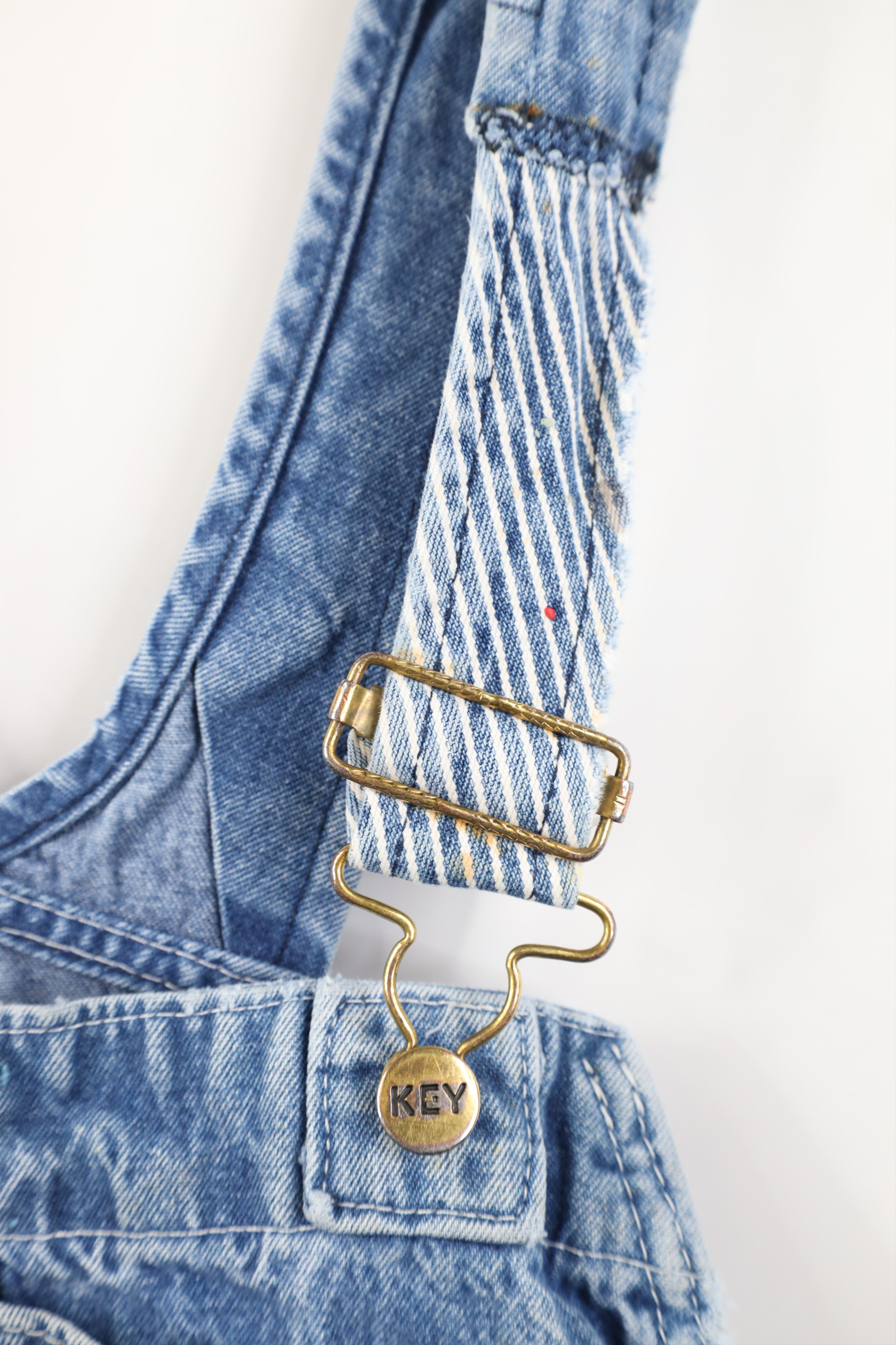 Vintage Vintage 90s Streetwear Thrashed Wide Leg Denim Overalls Size US 42 / EU 58 - 13 Thumbnail