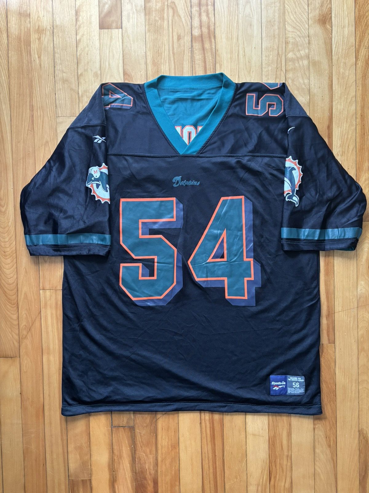 NFL Miami Dolphins Reversible Reebok Zach Thomas Jersey Size US XL / EU 56 / 4 - 3 Thumbnail